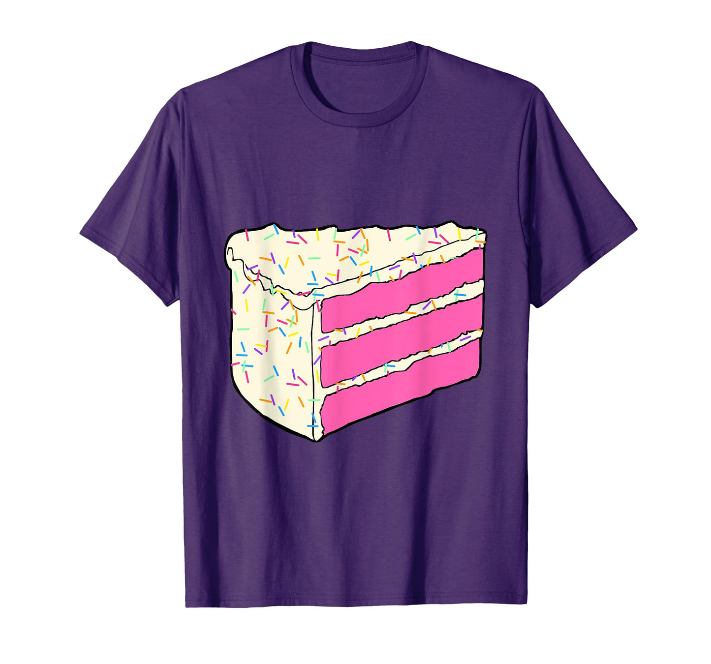 Cute Pink Cake Slice Halloween Costume Food Dress Up Cosplay T-Shirt