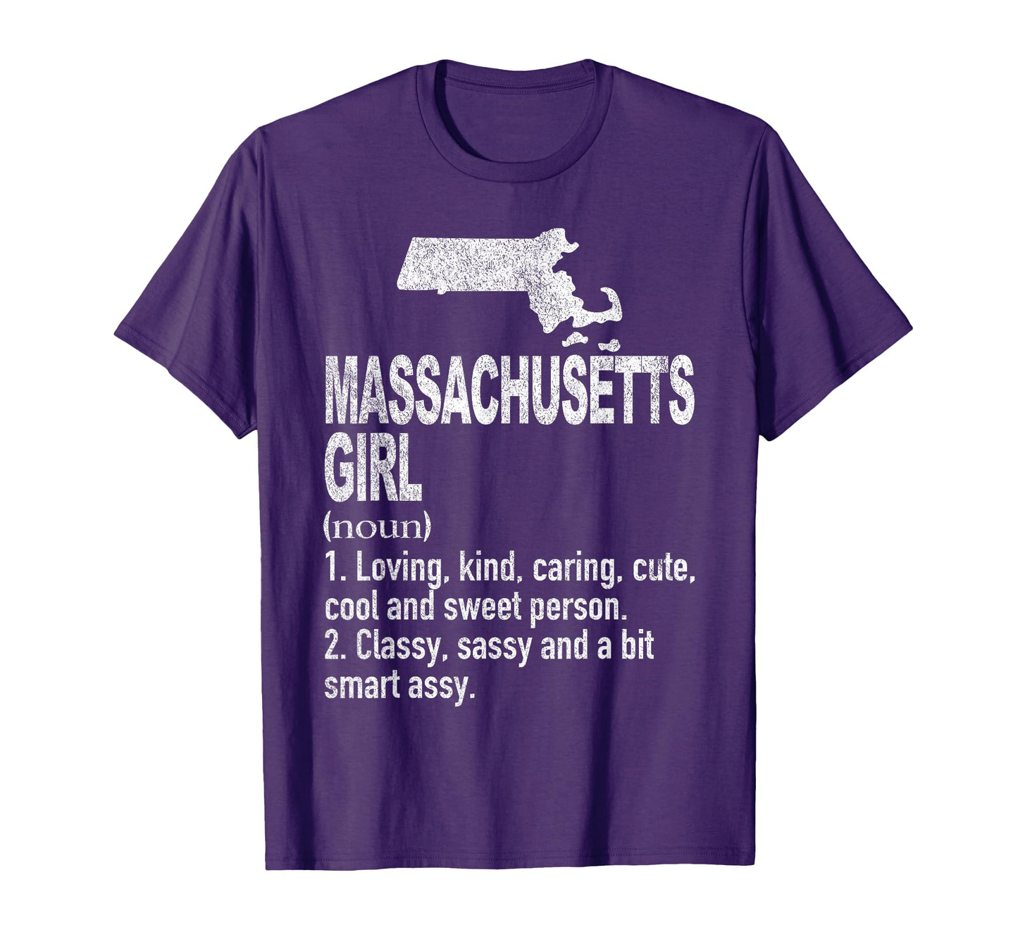 Massachusetts Girl Definition Funny Home Sata Massachusetts T-Shirt