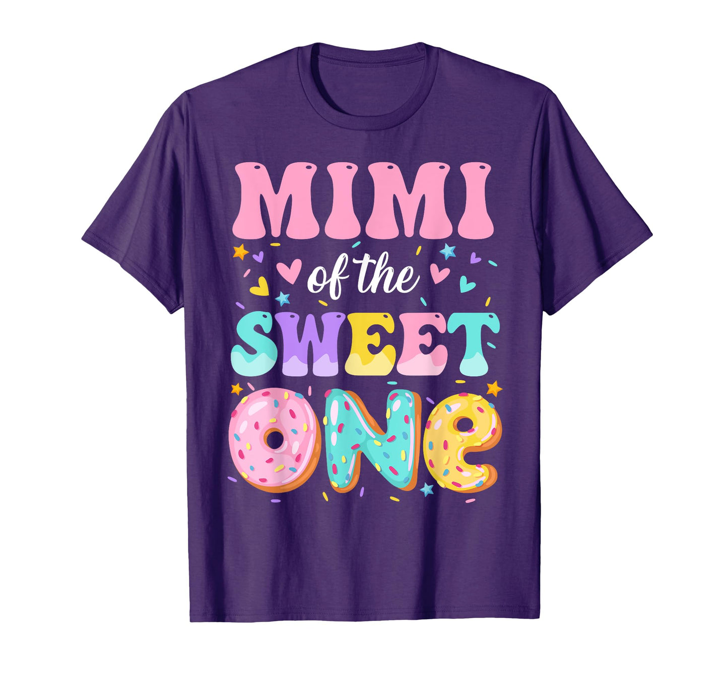Mimi Of The Sweet One 1st Birthday Donut Bday Party T-Shirt