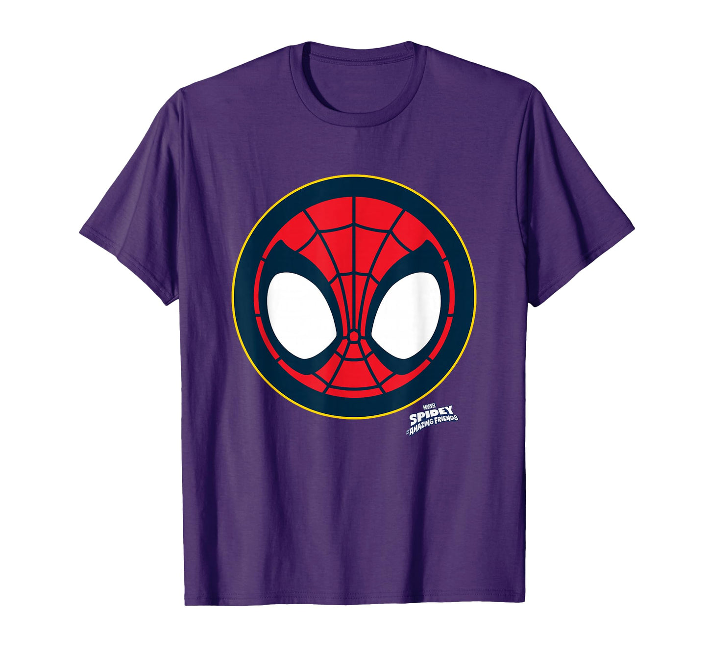 Marvel Spidey And His Amazing Friends Spidey Face Emblem T-Shirt