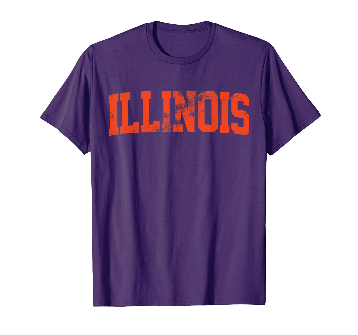 Retro Illinois IL Souvenir Vintage Illinois Orange Throwback T-Shirt