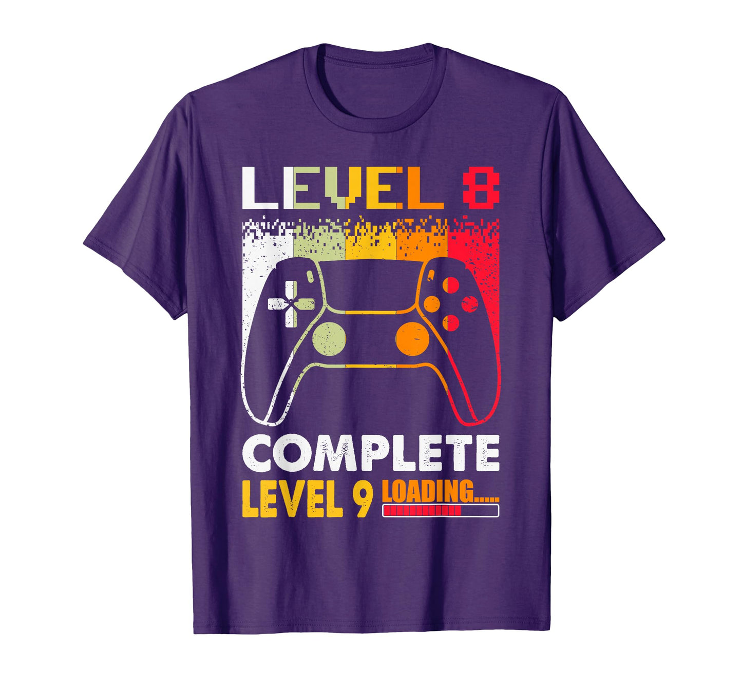 Level 8 Complete Level 9 Loading 8th Wedding Anniversary T-Shirt