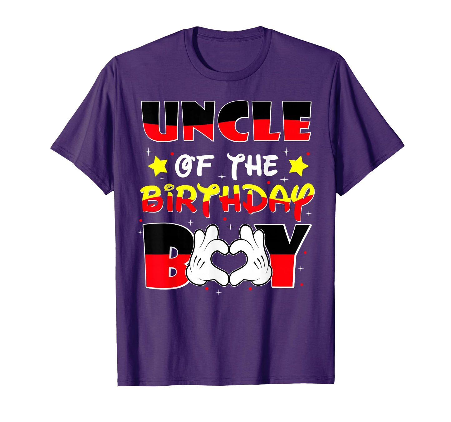 Uncle of The Birthday Boy Shirt Matching Nephew Family Bday T-Shirt