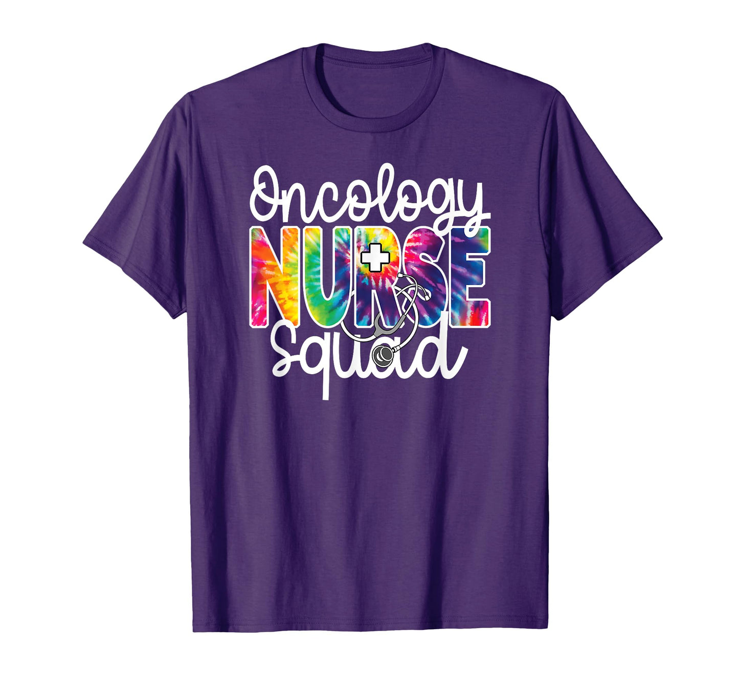 Oncology Nurse Squad Tie Dye Rainbow Team Appreciation Day T-Shirt