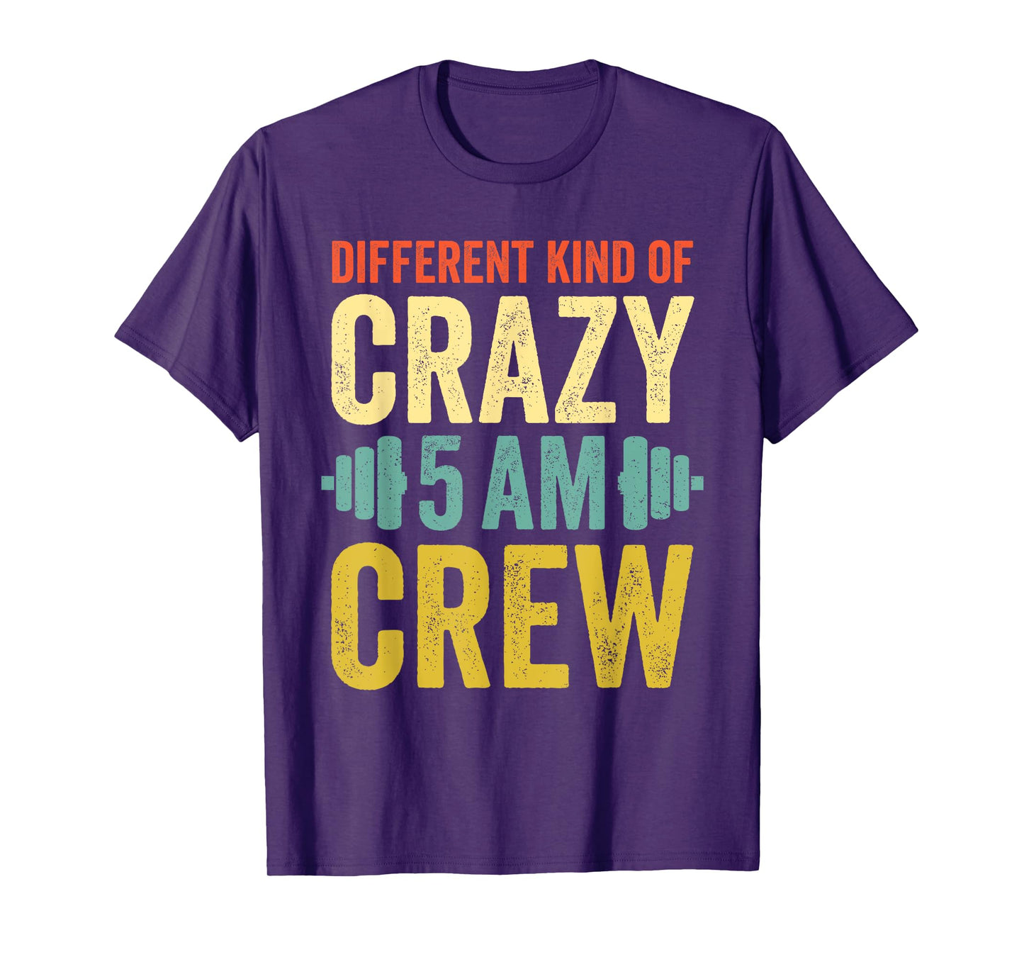 Workout Squad 5AM Crew Funny Gym Quote Vintage Retro T-Shirt