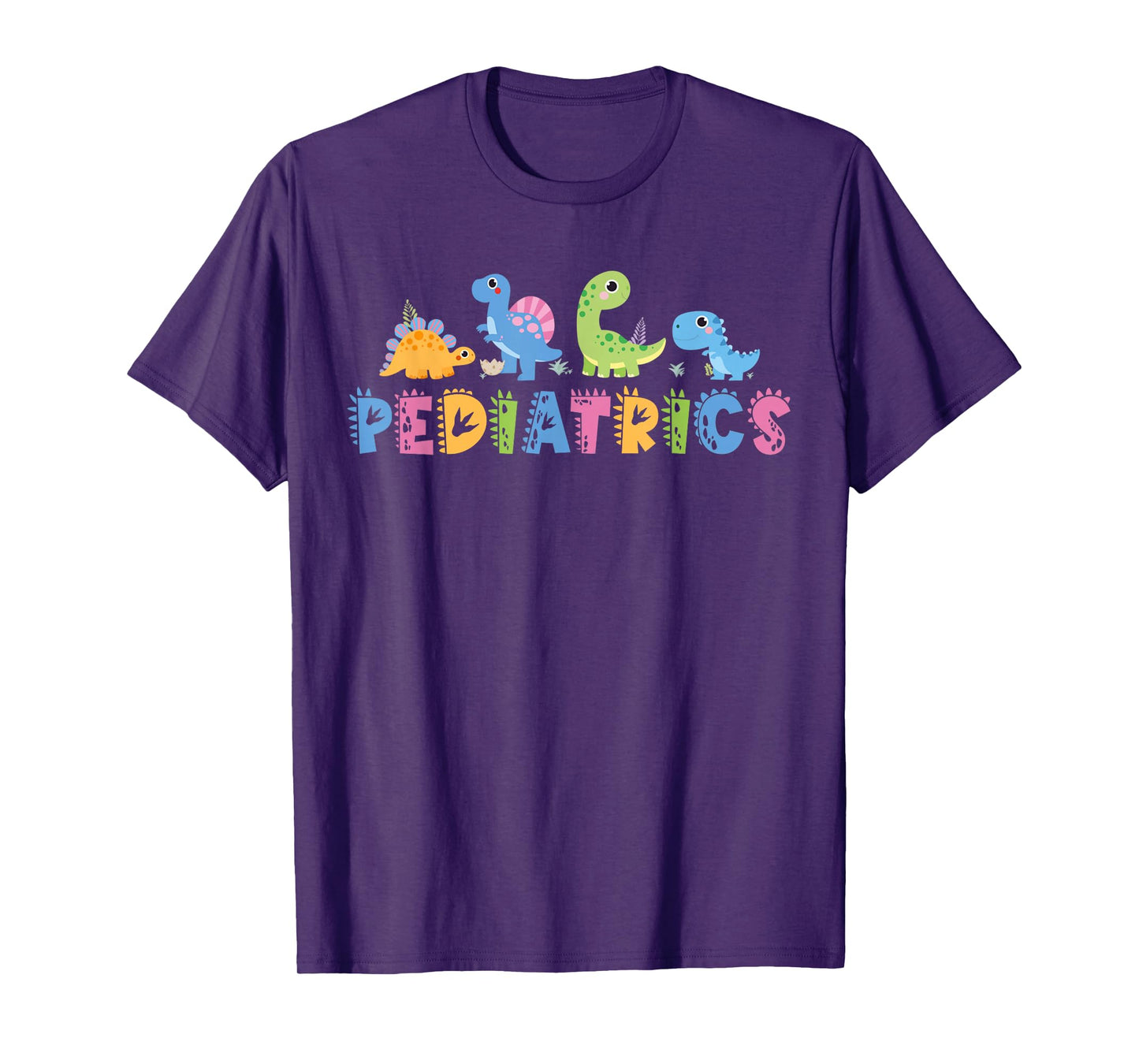 Pediatrics Pediatric Squad Nurse Dinosaur Cute Peds Animal T-Shirt