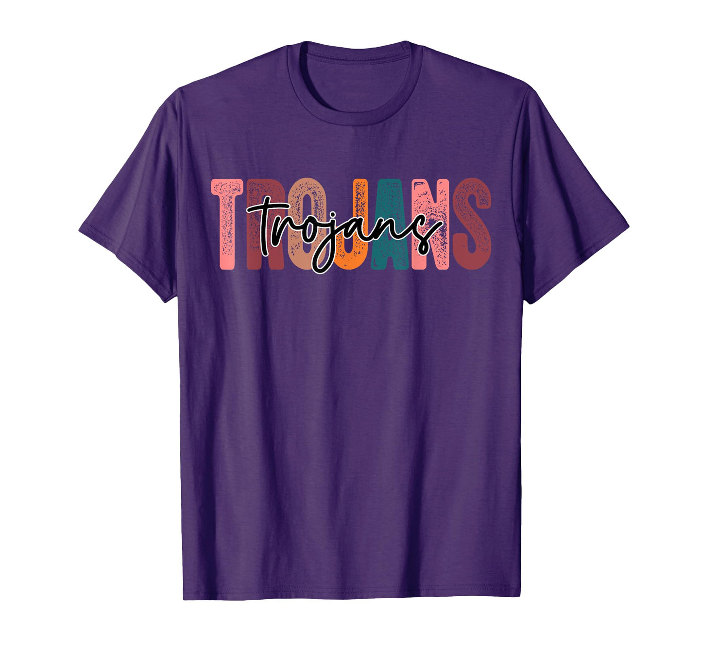 Trojans School Sports Fan Team Spirit T-Shirt
