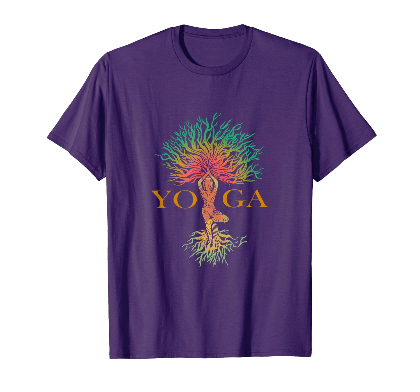 Tree of Life with Woman Yoga T-Shirt Chakra Haka Yoga T-Shirt