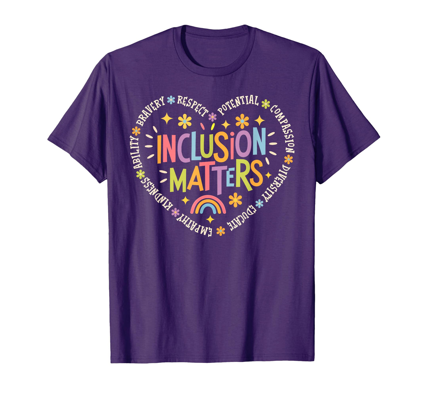 Inclusion Matters Special Education Teacher Autism Awareness T-Shirt