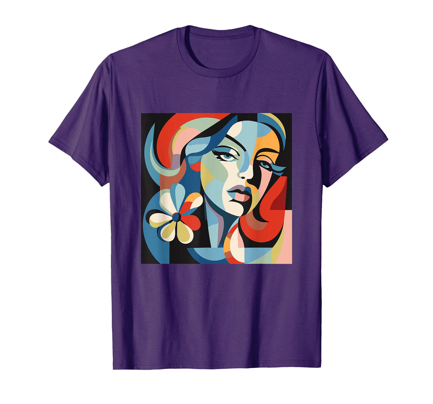 Abstract Woman Face Art Illustration Graphic Designs T-Shirt