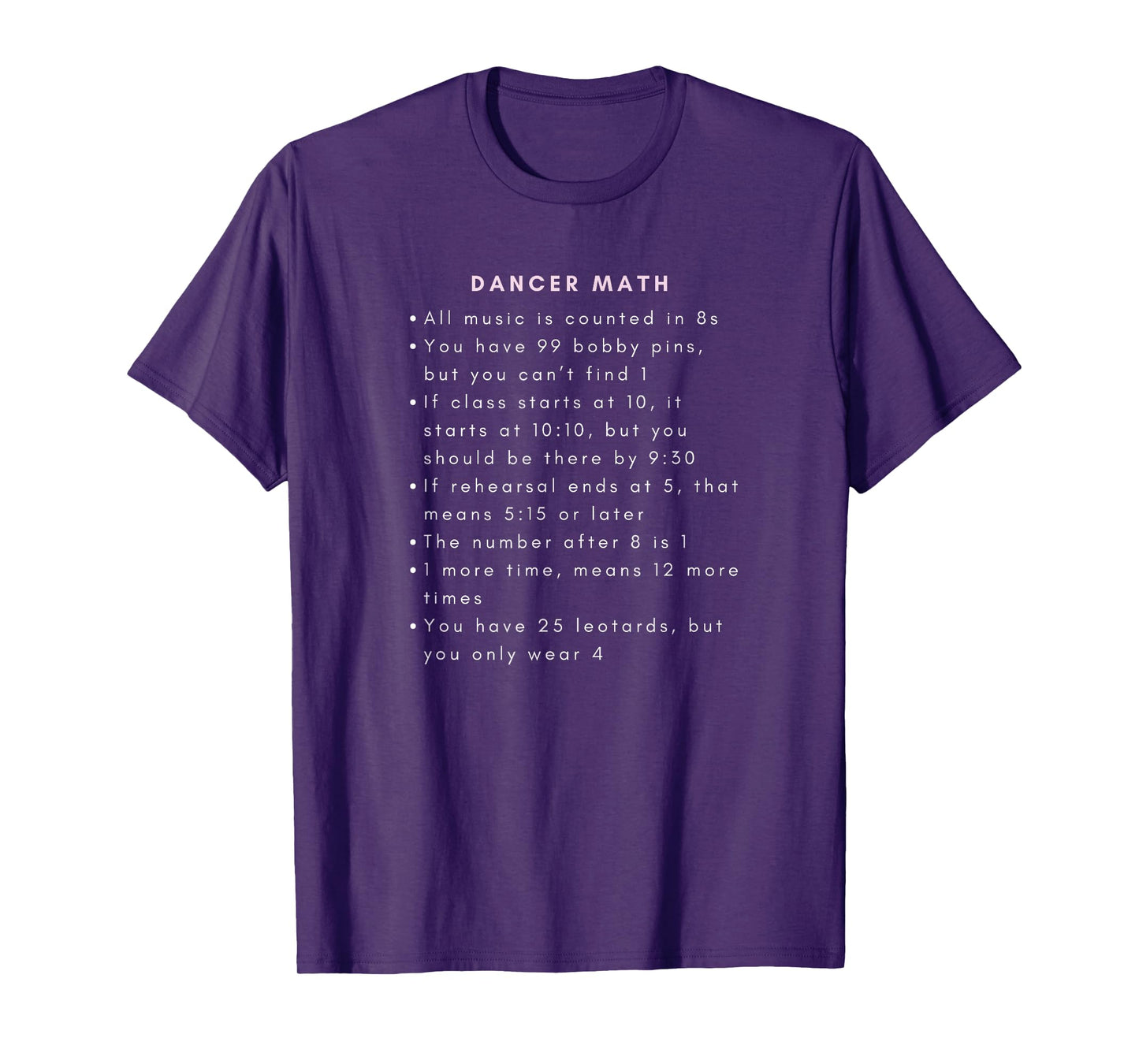 Funny DANCER MATH Ballet Ballerina Dance Graphic T-Shirt
