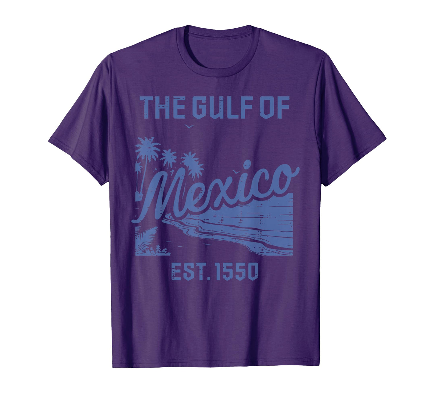The Gulf Of Mexico Est 1550 Retro Tropical Women Men Kids T-Shirt