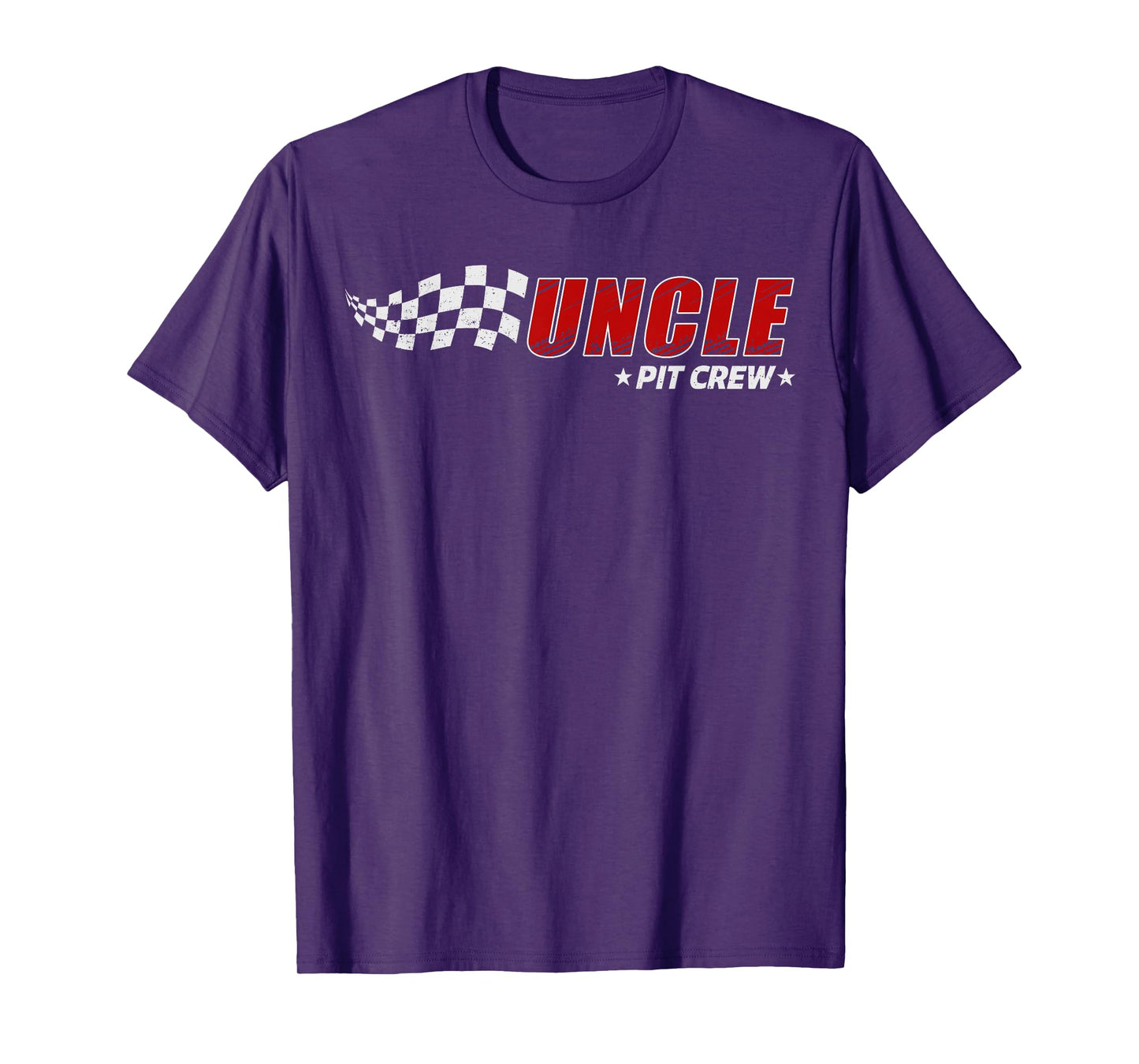Uncle Pit Crew Race Car Birthday Family Matching Pit Crew T-Shirt