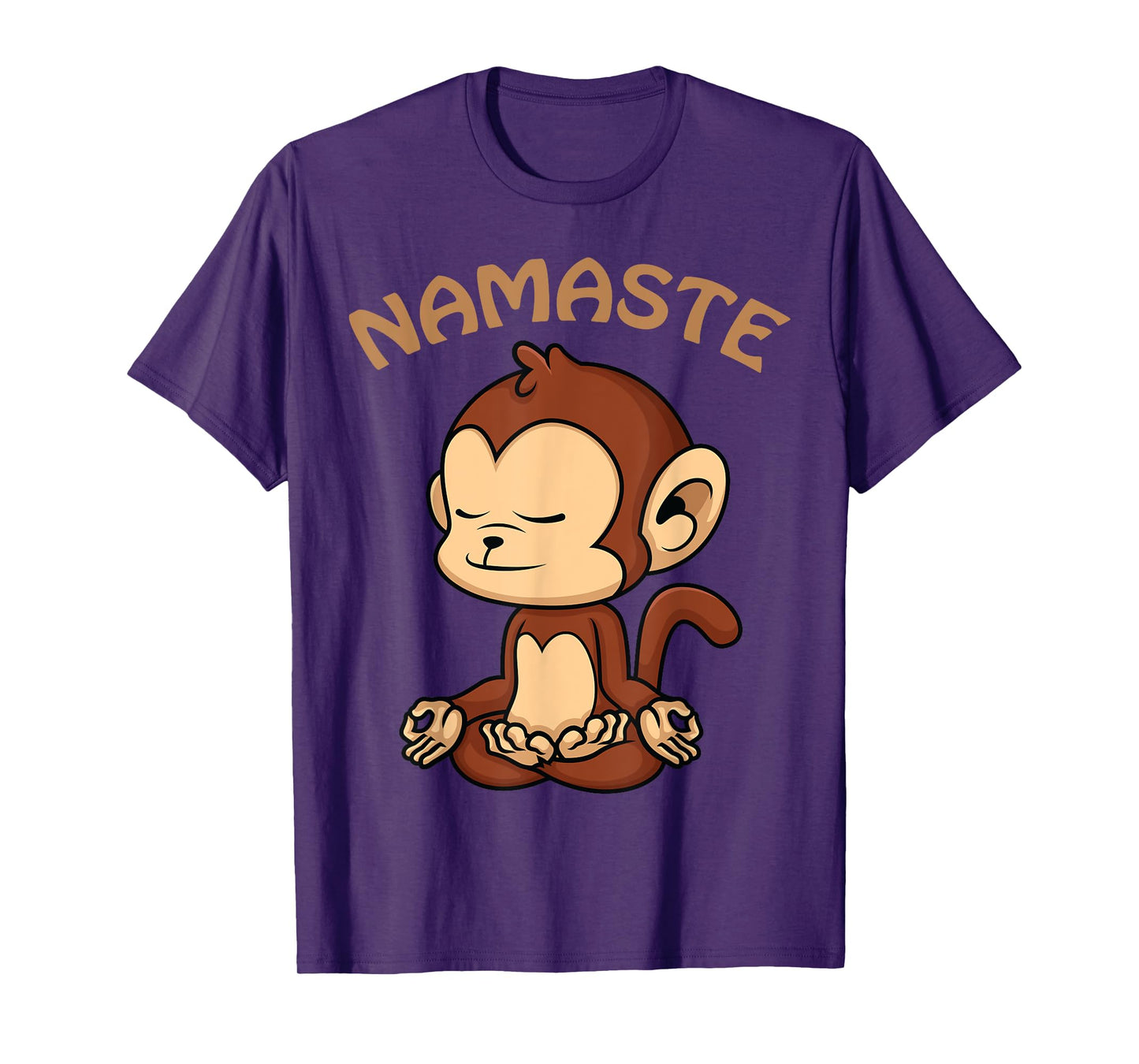 Monkey Yoga Shirt Funny Monkey Lovers Gift Cute Namaste Yoga T-Shirt