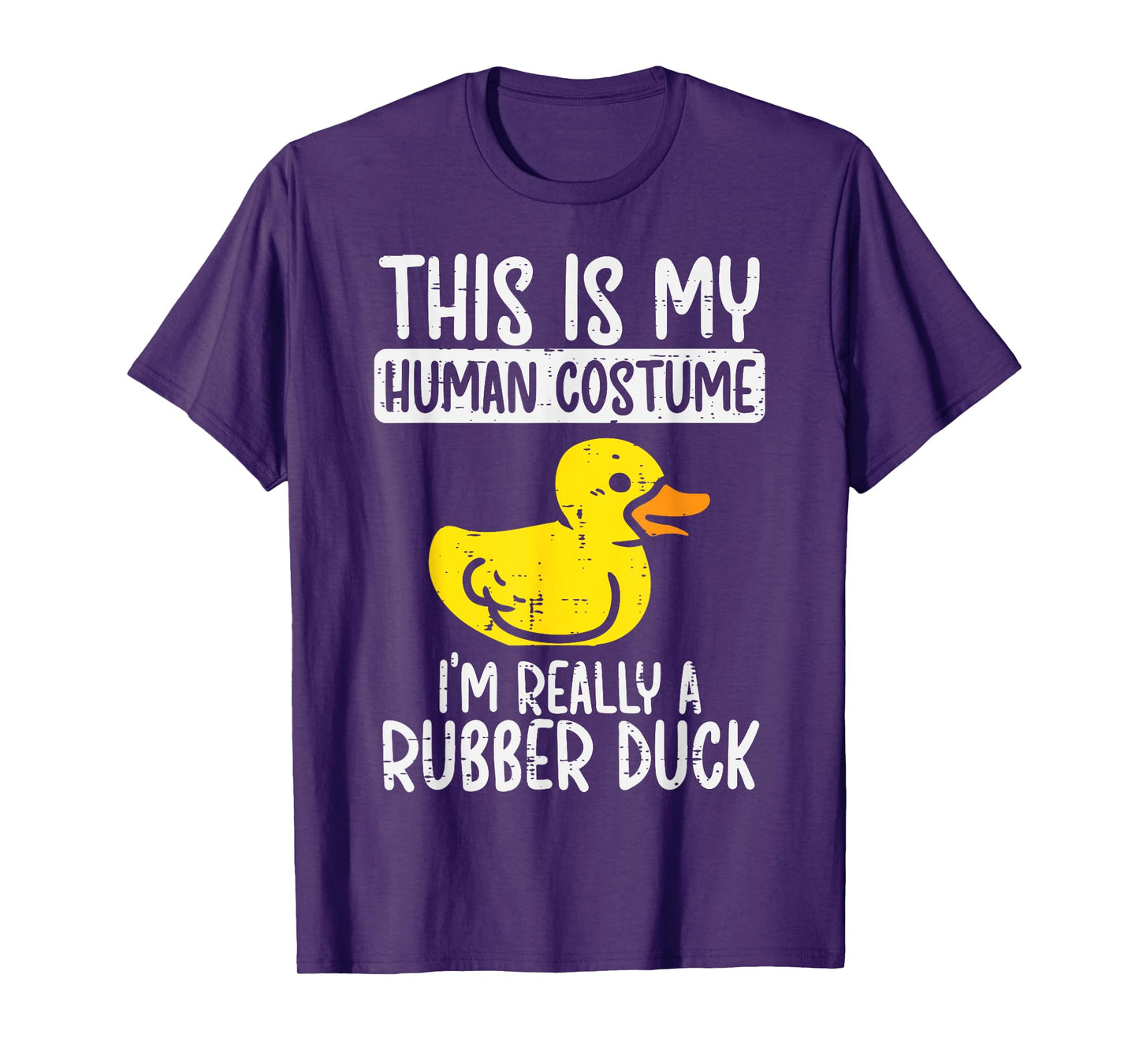 This My Human Costume Im Rubber Duck Halloween Men Women Kid T-Shirt