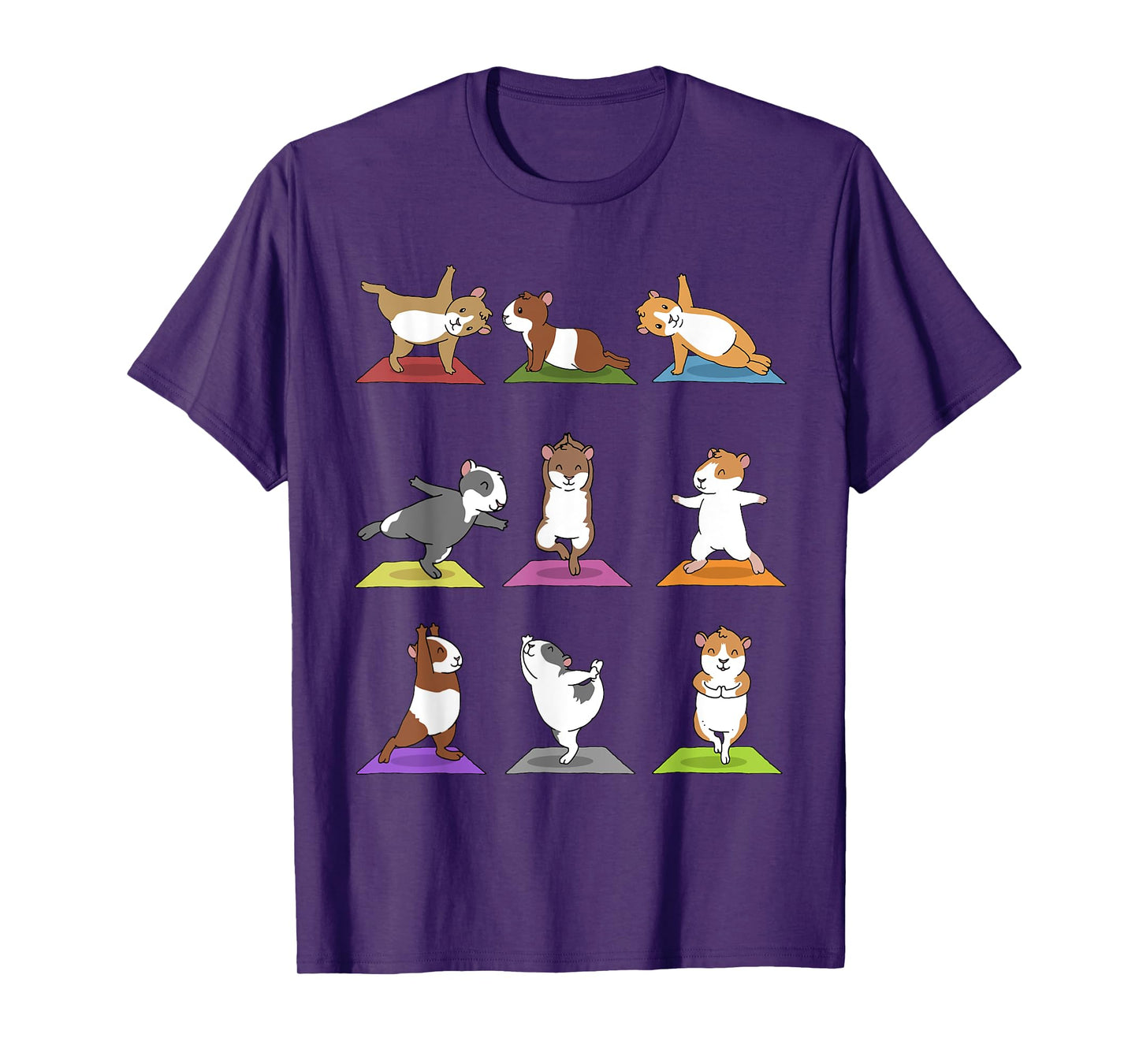 Guinea Pig T-Shirt Funny Guinea Pigs In Yoga Poses Tee T-Shirt