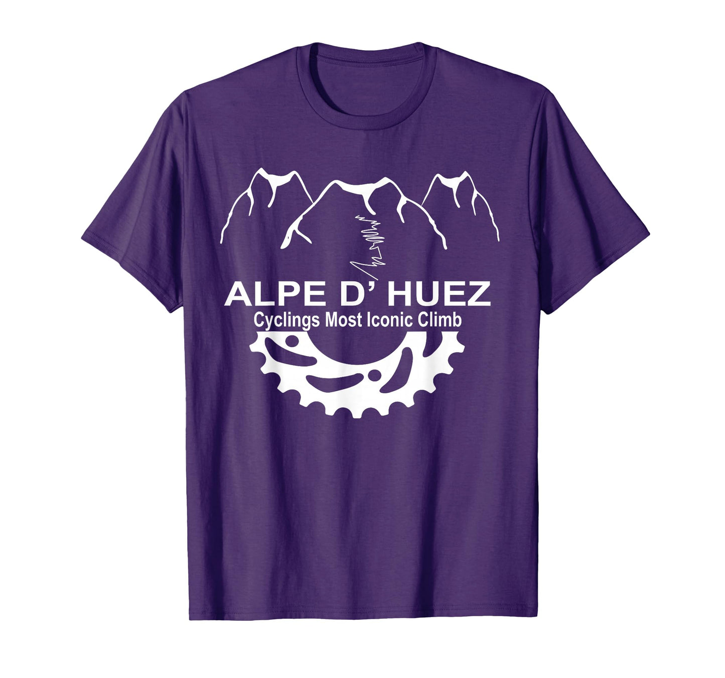 France Alpe D' Huez Climb Novelty Cycling Gift T Shirt T-Shirt