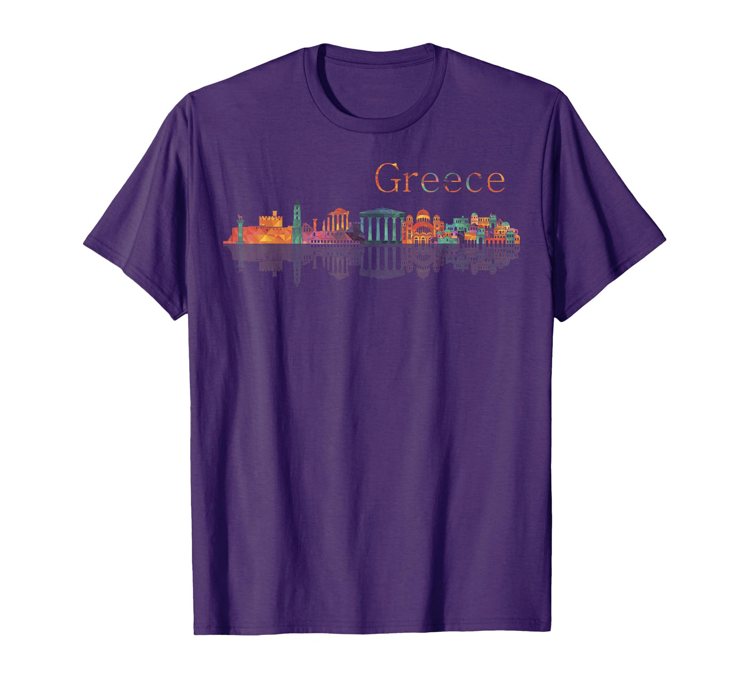 Travel Europe Greece Athens Santorini Crete Greek Vacation T-Shirt