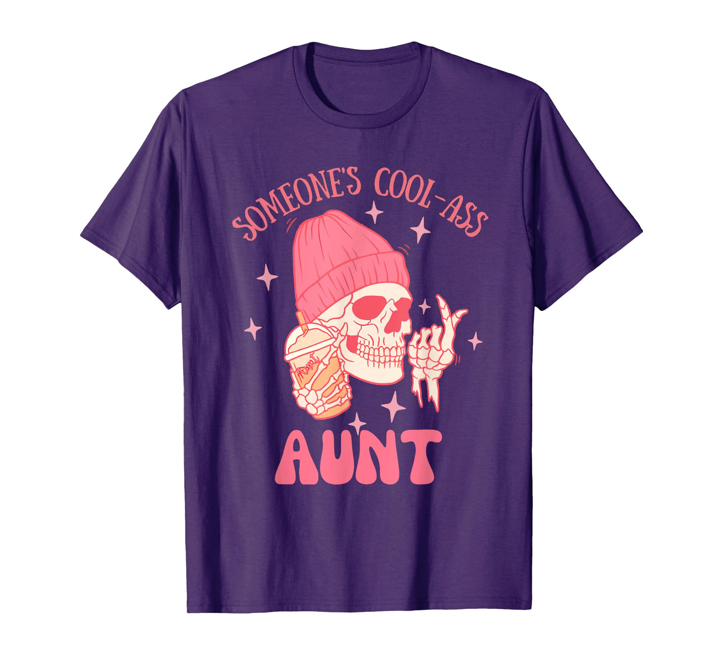 Someone's Cool Ass Aunt Cool Auntie Club Skull Skeleton T-Shirt