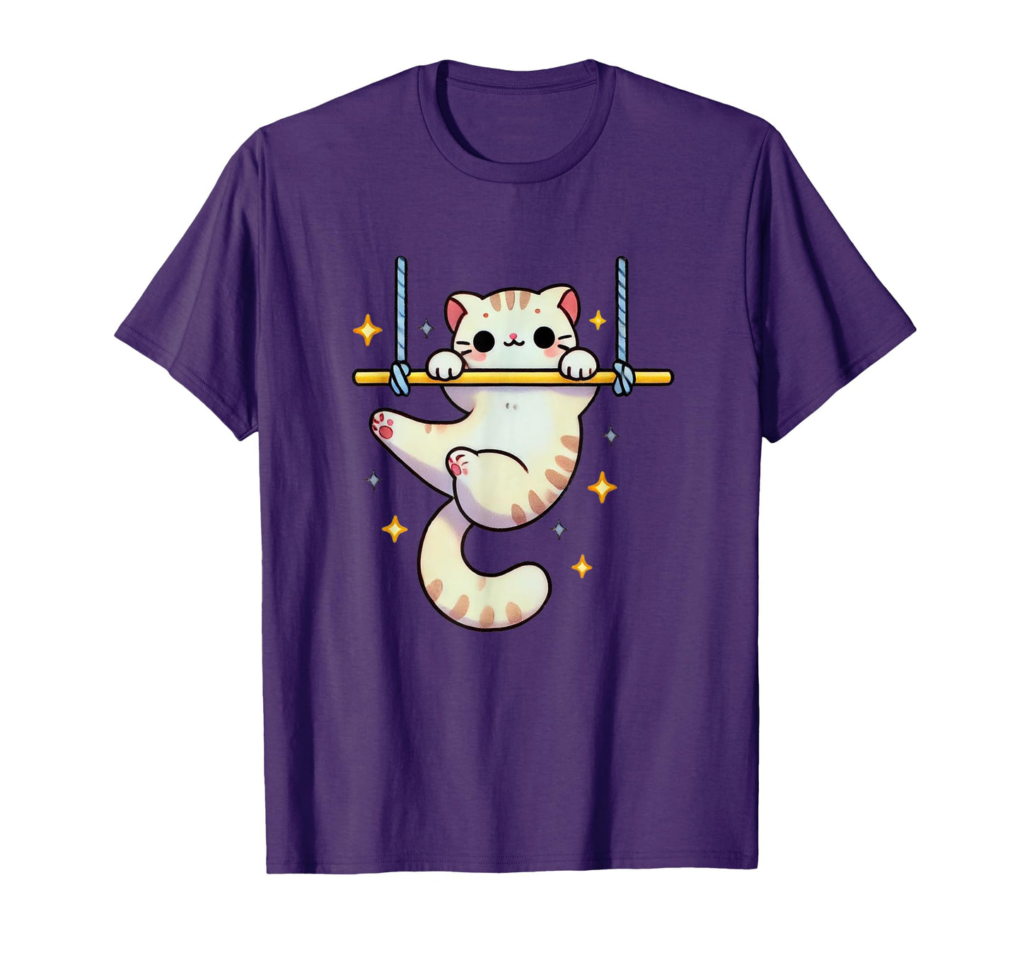 Hang In There Aerial Kitty Aerialist Cat Trapeze Men Women Kids T-Shirt