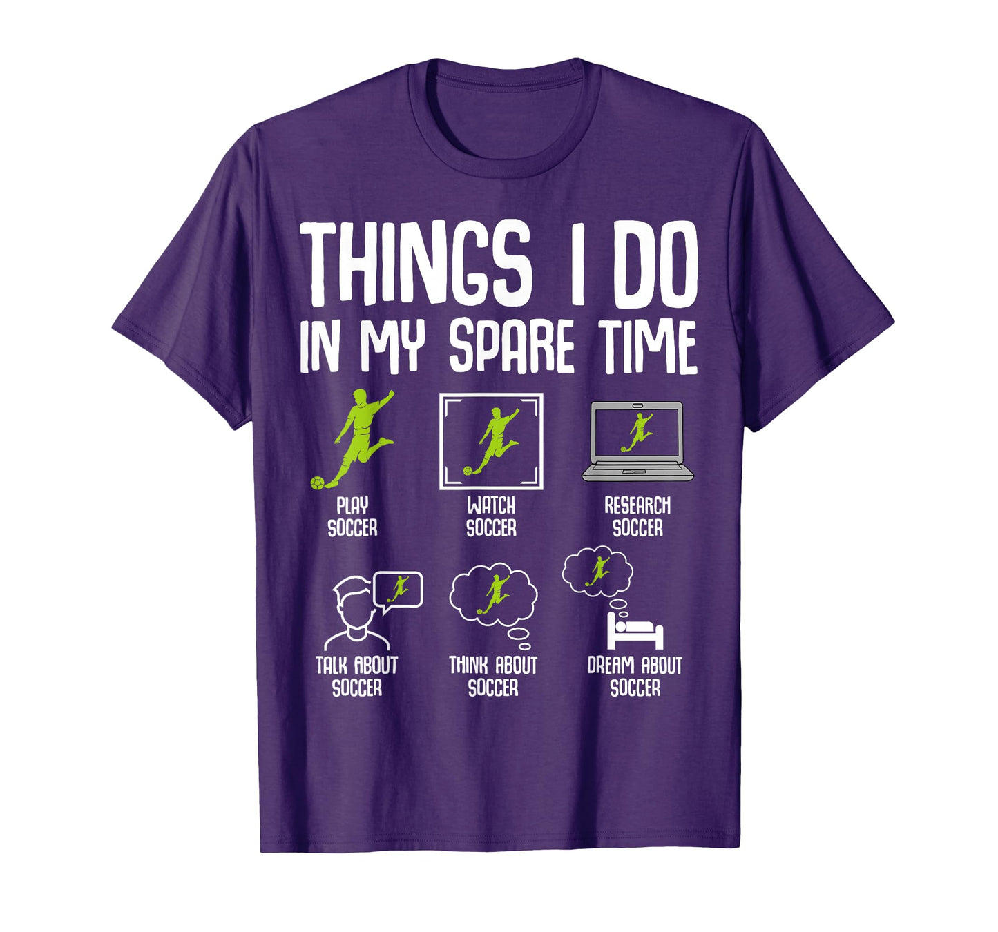 Things I Do in my Spare Time Soccer Boys Kids Youth Men T-Shirt