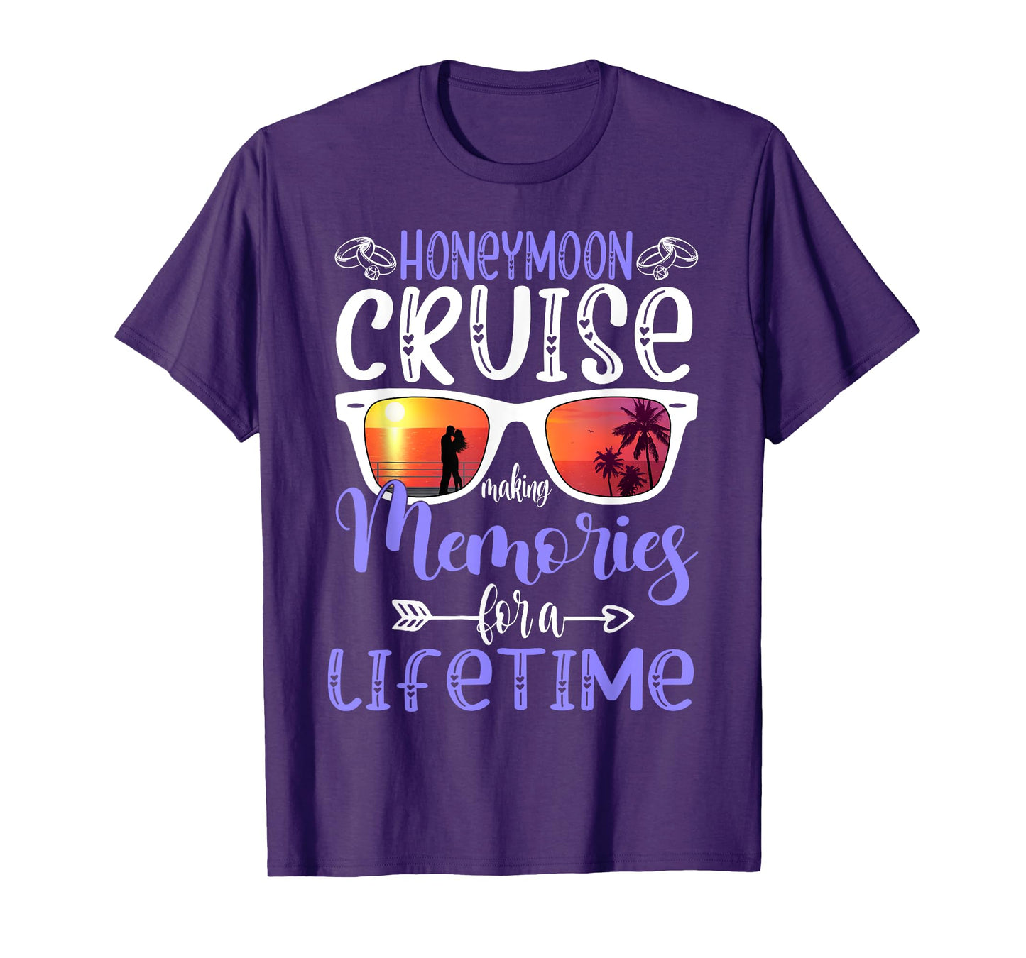 Husband Wife Our Wedding Anniversary Honey Moon Cruise Trip T-Shirt