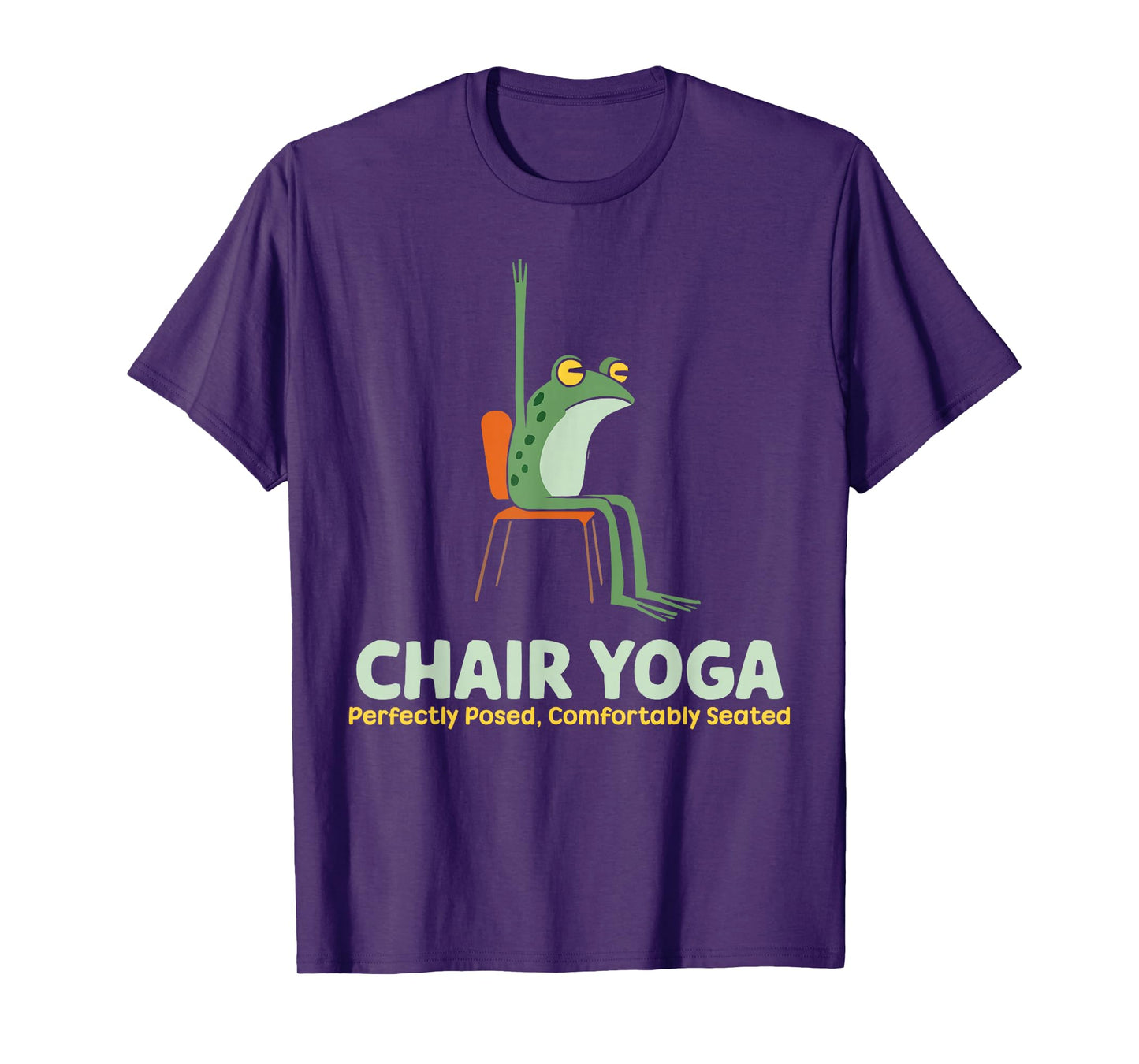 Chair Yoga Exercise Zen Fitness Workout Yoga Instructor T-Shirt