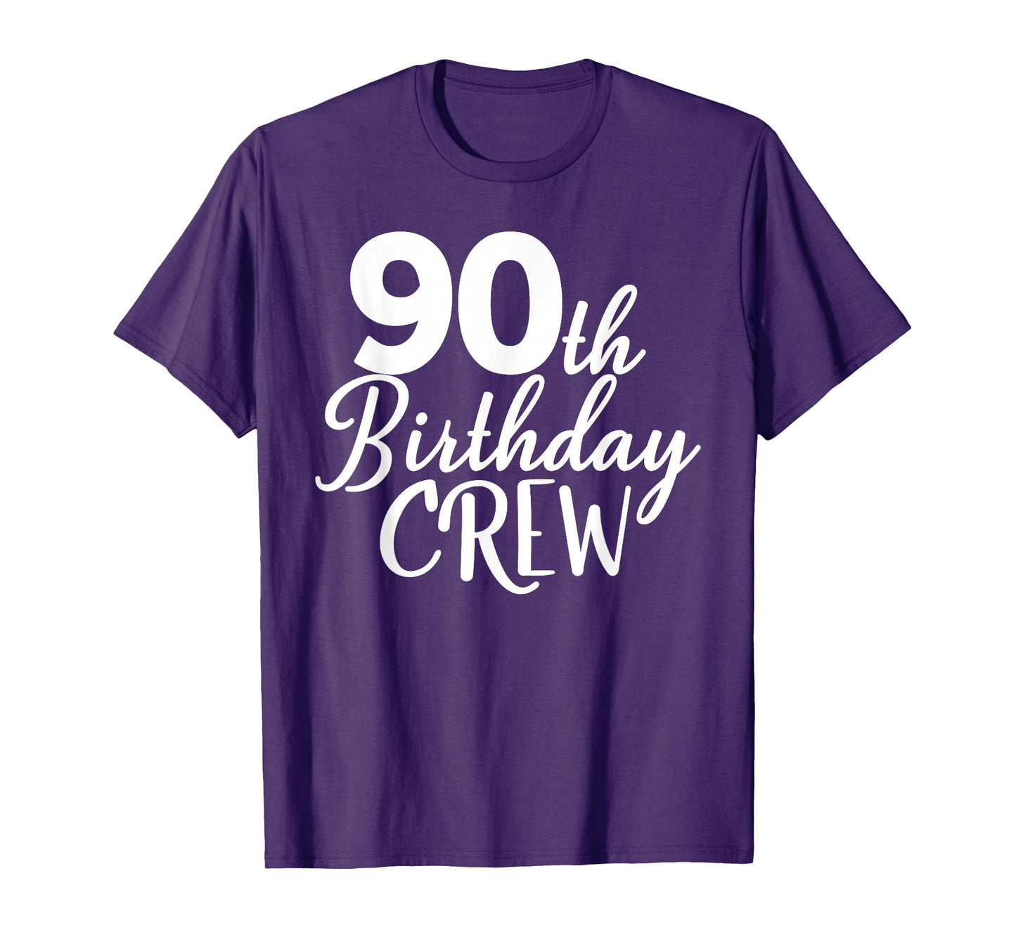 90th Birthday Crew 90 Years Old Group Matching Party T-Shirt
