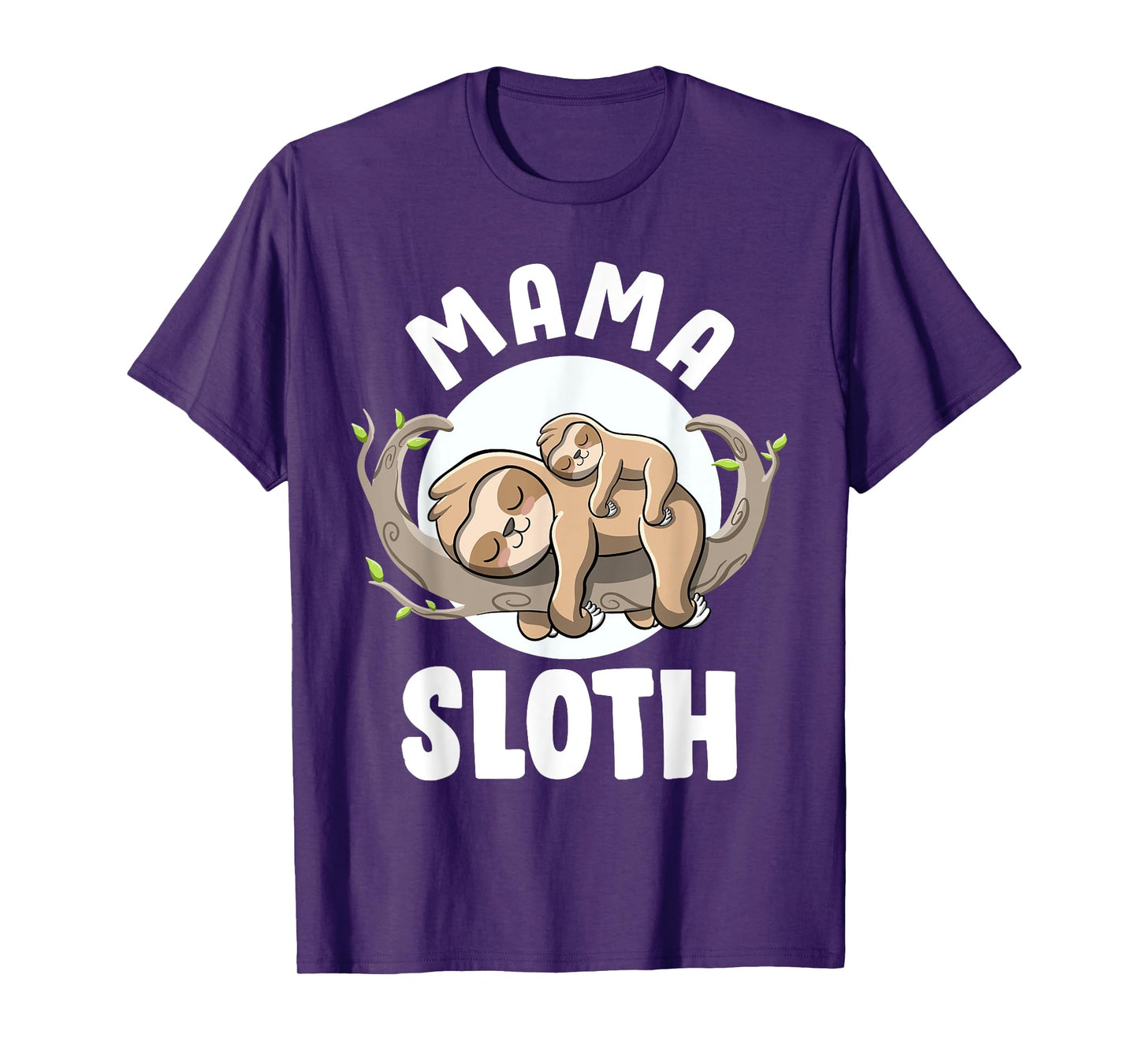 Mama Sloth Cute Pregnancy Announcement Mom to be Sloth Mama T-Shirt