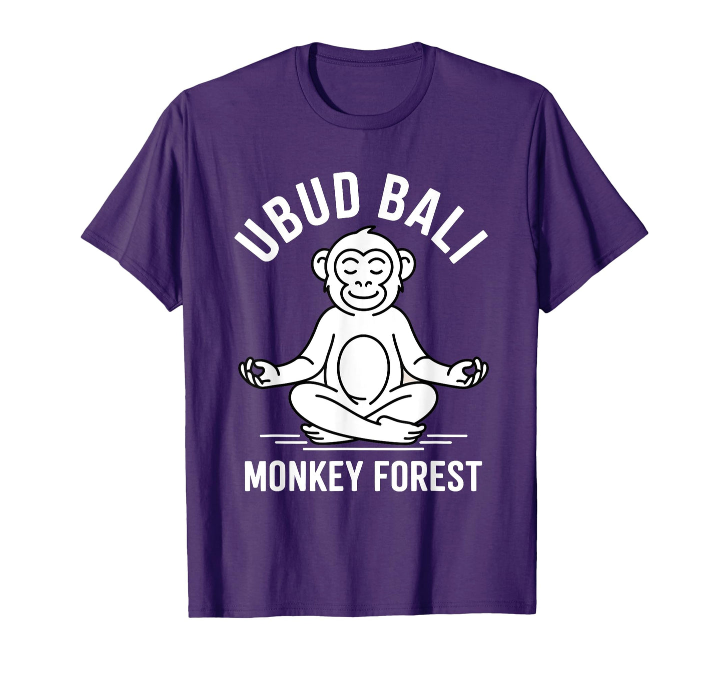Yoga Lotus Monkey Forest Ubud Bali Souvenir T-Shirt