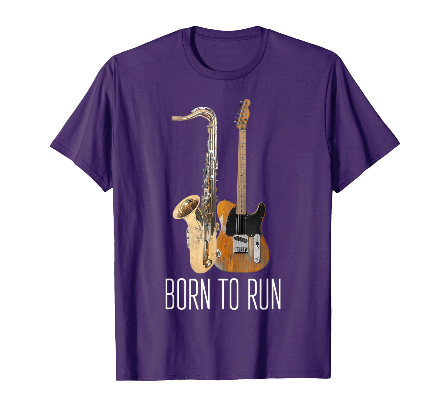 31 Born To Run Saxophone Vintage Music Amp Guitar Active T-Shirt