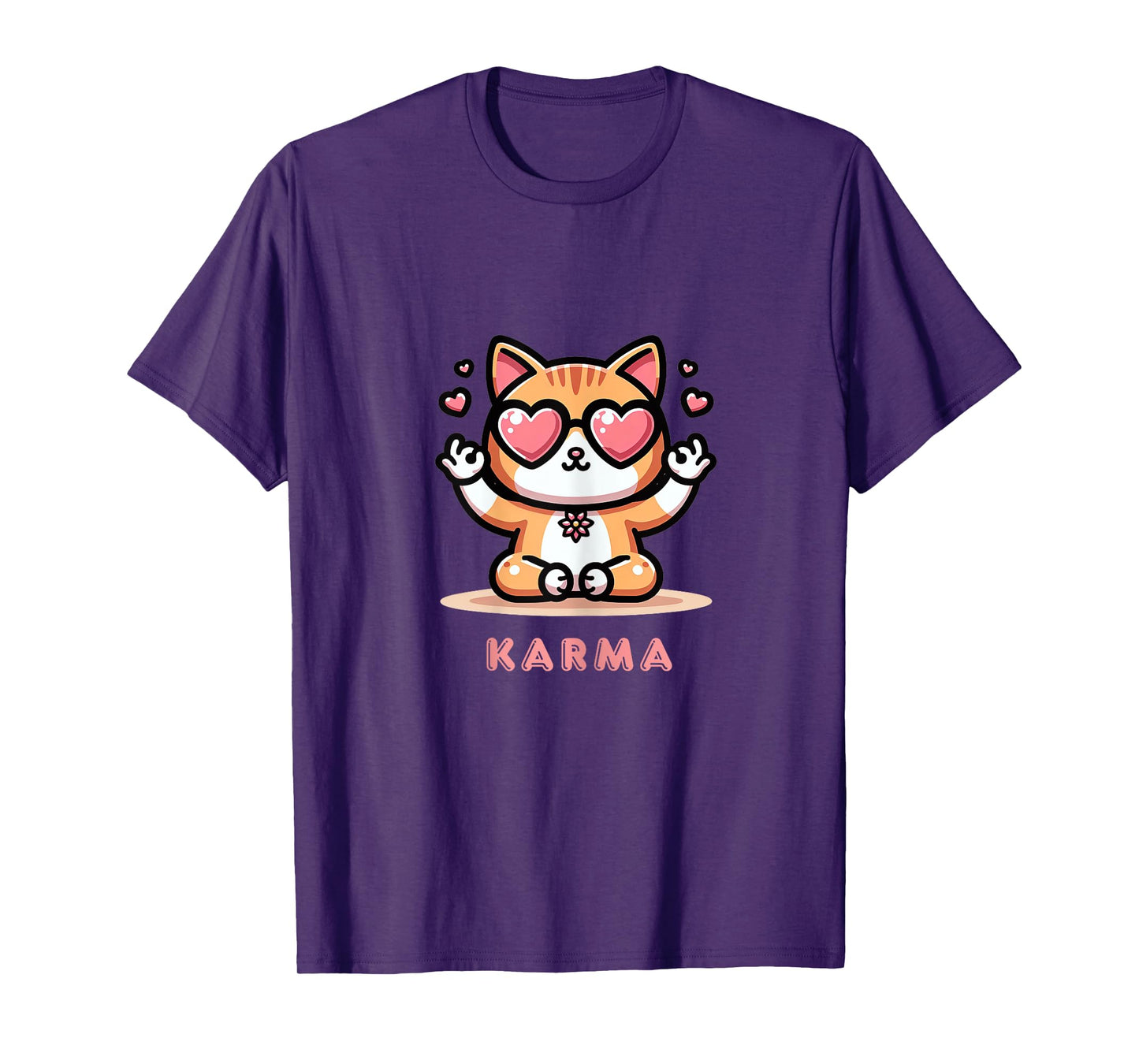 Karma Cat T-Shirt for Women Girls Kids
