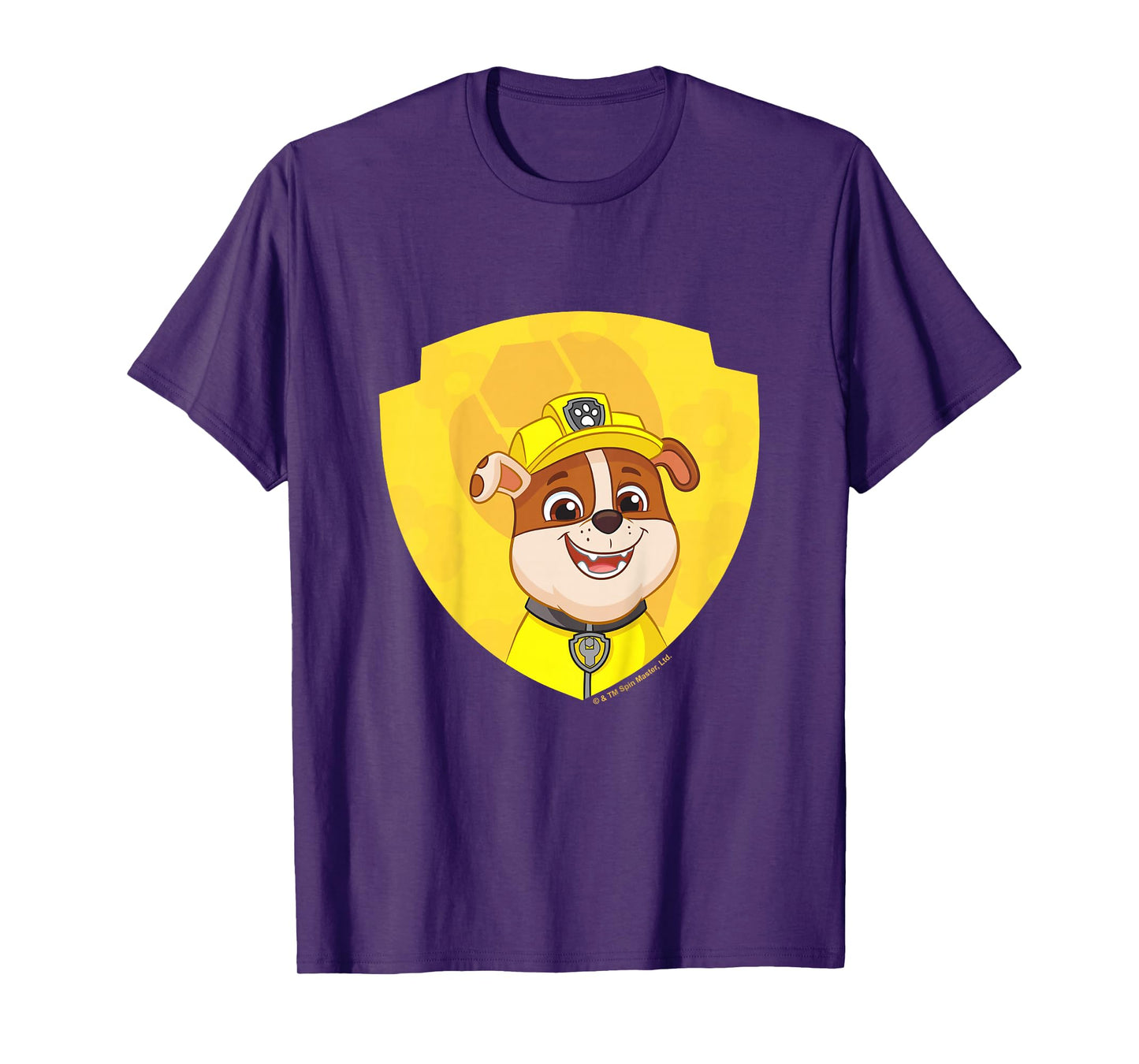 PAW Patrol Rubble Big Chest Shield Emblem T-Shirt