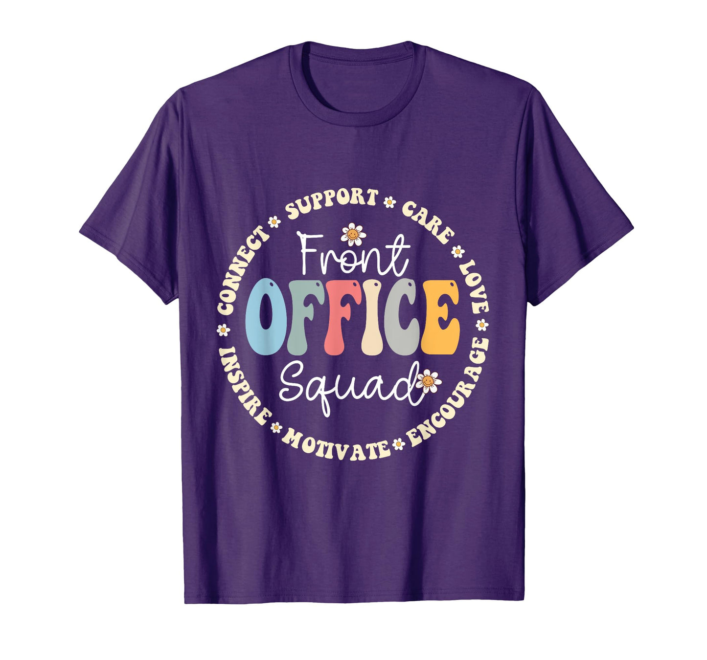 Retro School Secretary Admin Appreciation Front Office Squad T-Shirt