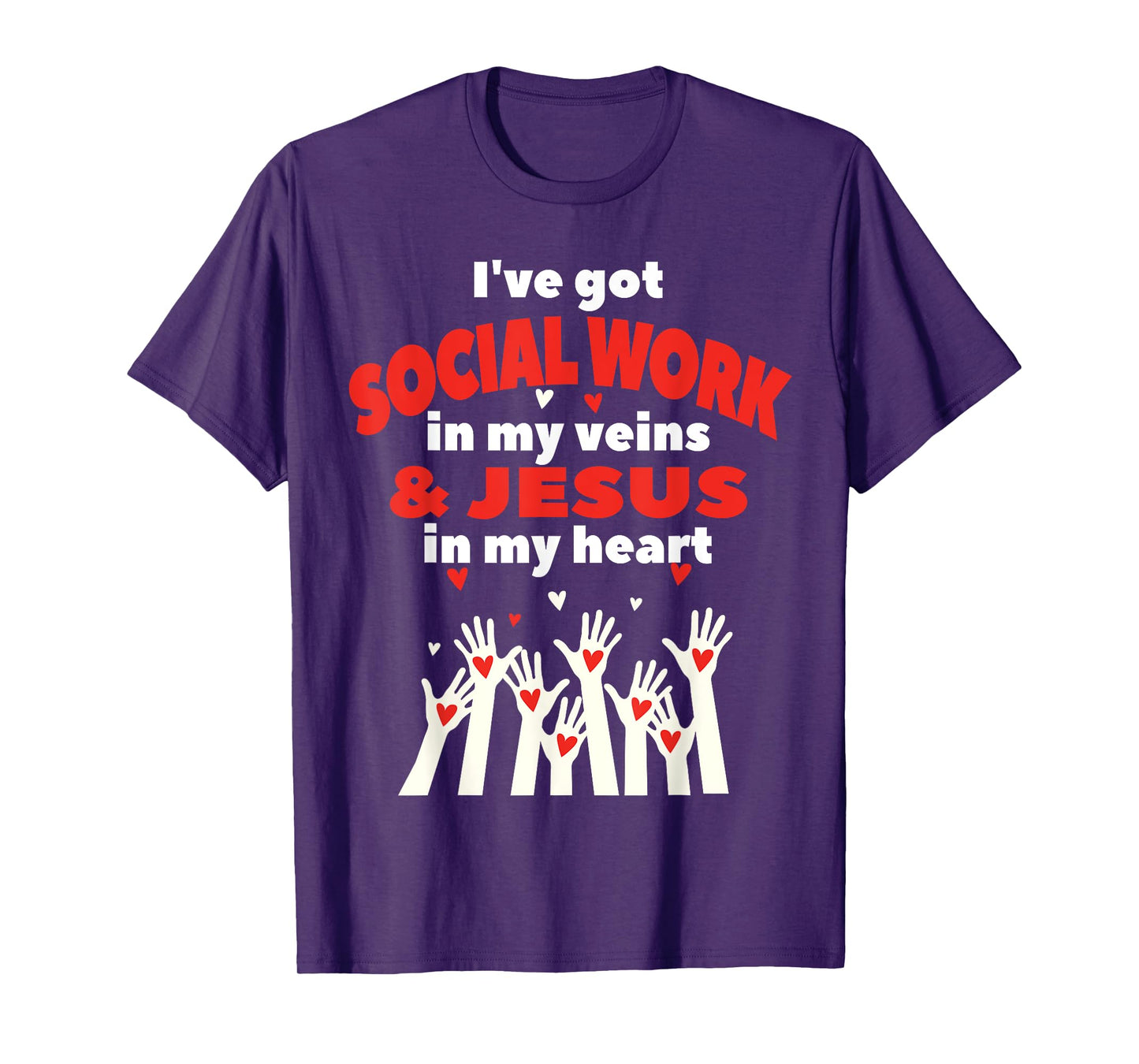 Social Worker Christian Jesus MSW Student Work Masters Grad T-Shirt