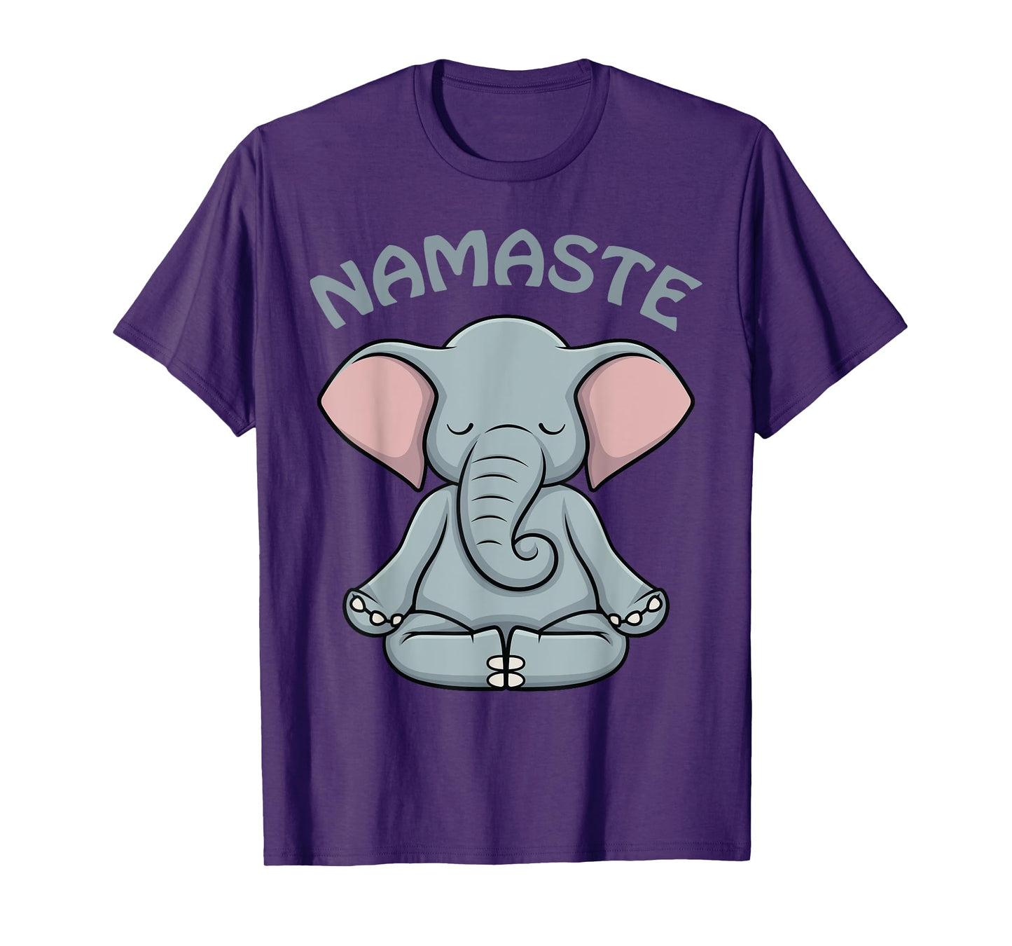 Elephant Yoga Shirt Funny Elephant Lovers Namaste Hatha Yoga T-Shirt