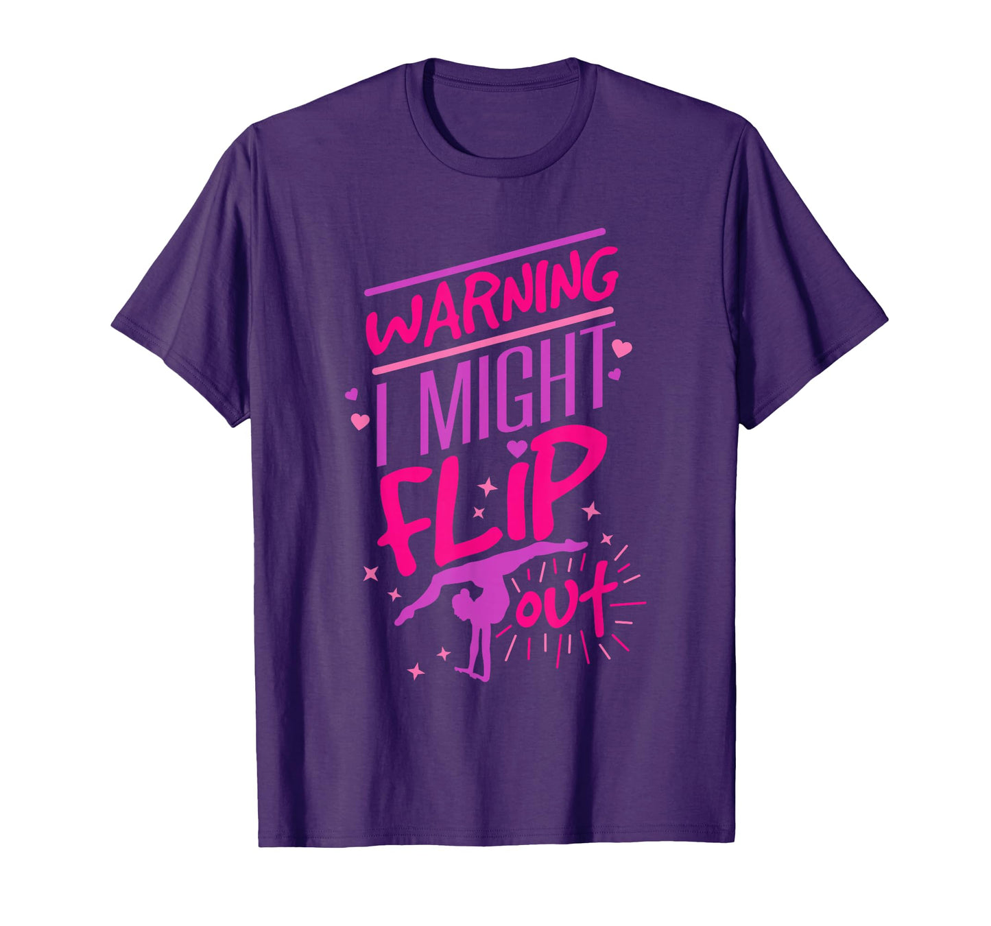 I Might Flip Out Funny Gymnastics Cheerleading Gymnast Girls T-Shirt