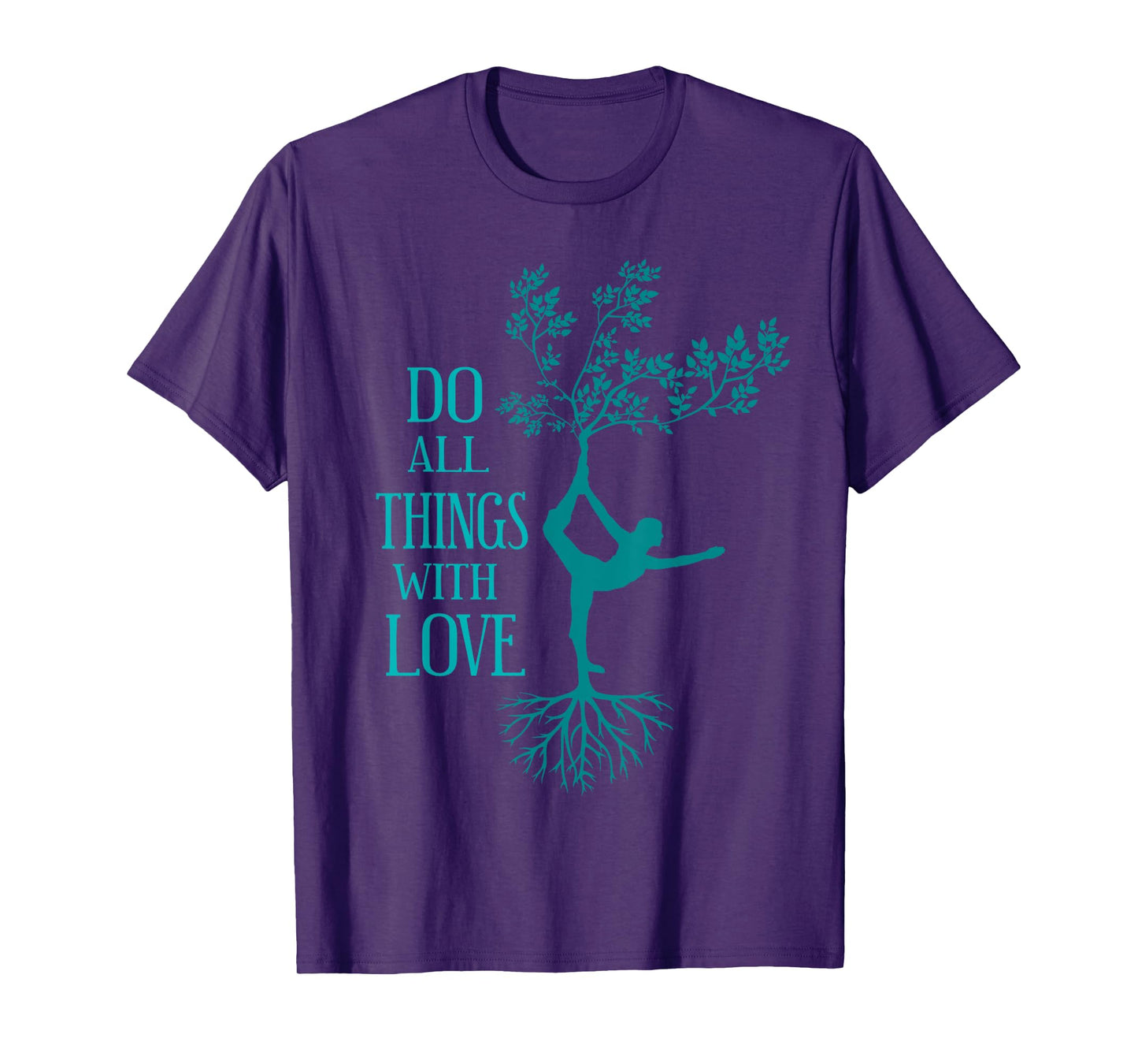 Yoga Love - Dancer Tree Pose T-Shirt T-Shirt