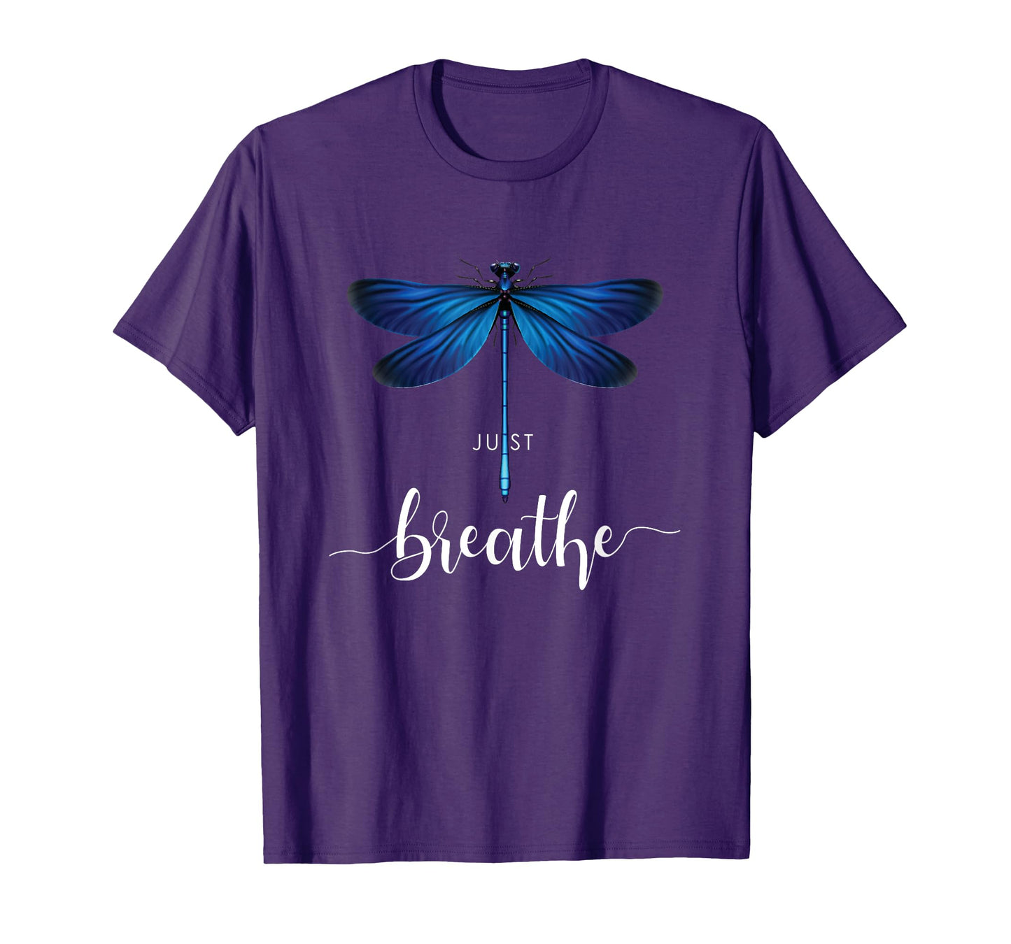 Just Dragonfly Tattoo Motif Summer Breathe Meditation Yoga Cute T-Shirt