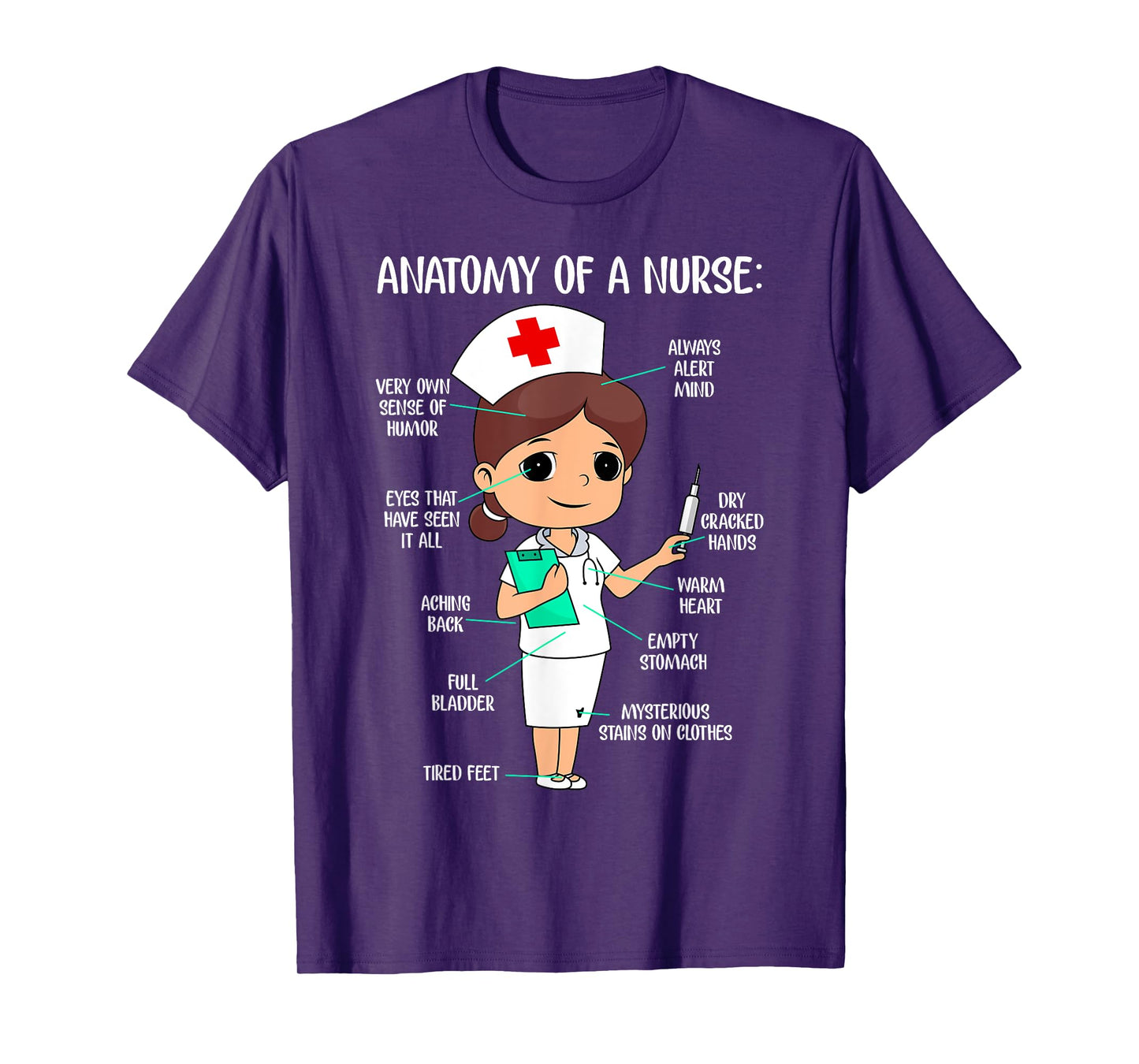 The anatomy of a nurse T-Shirt