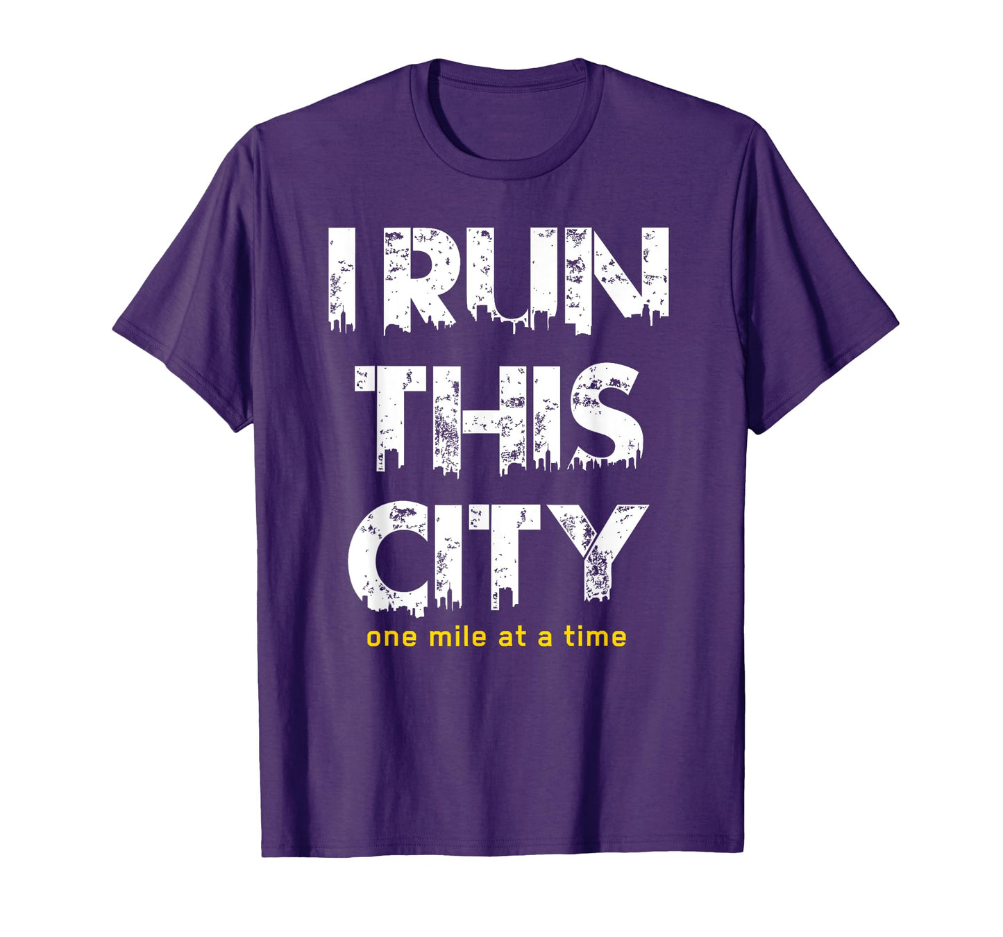 Running Shirt I Run This City One Mile At A Time Men Women