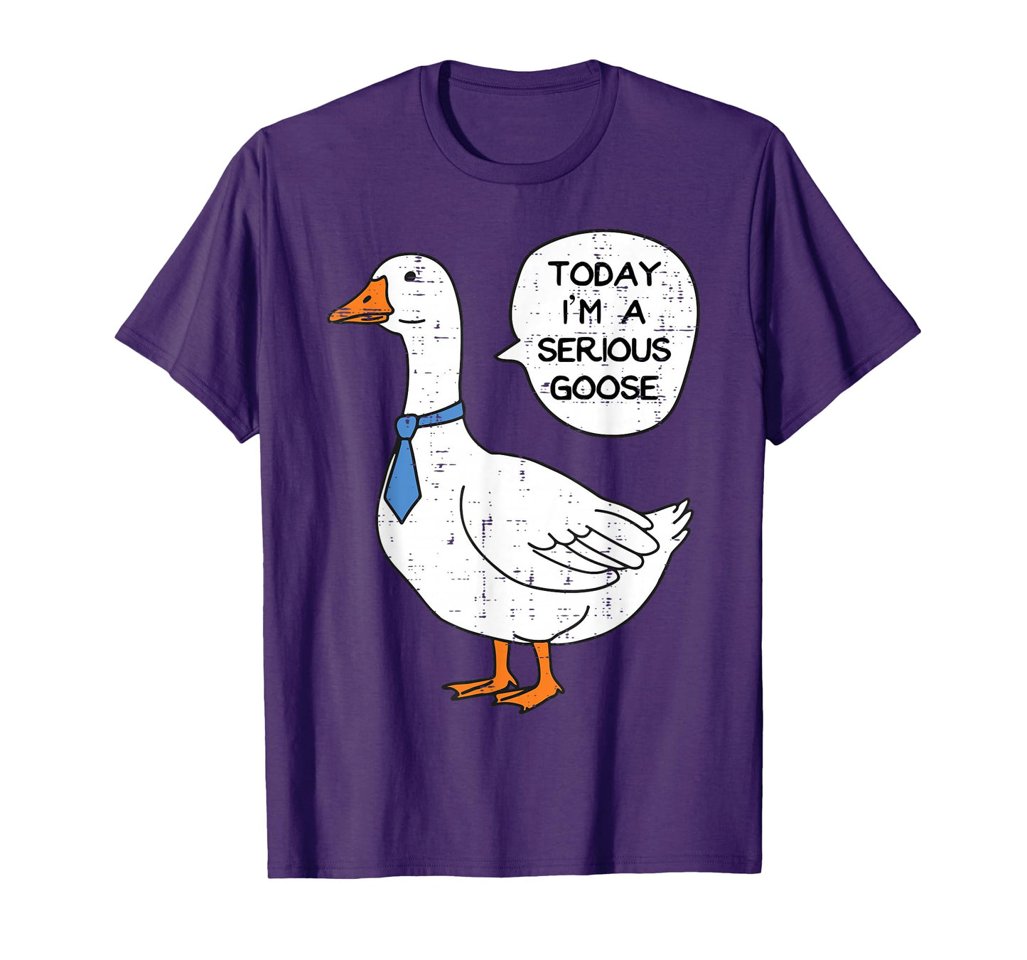Today Im Serious Goose Necktie Funny Work Meme Men Women Kid T-Shirt