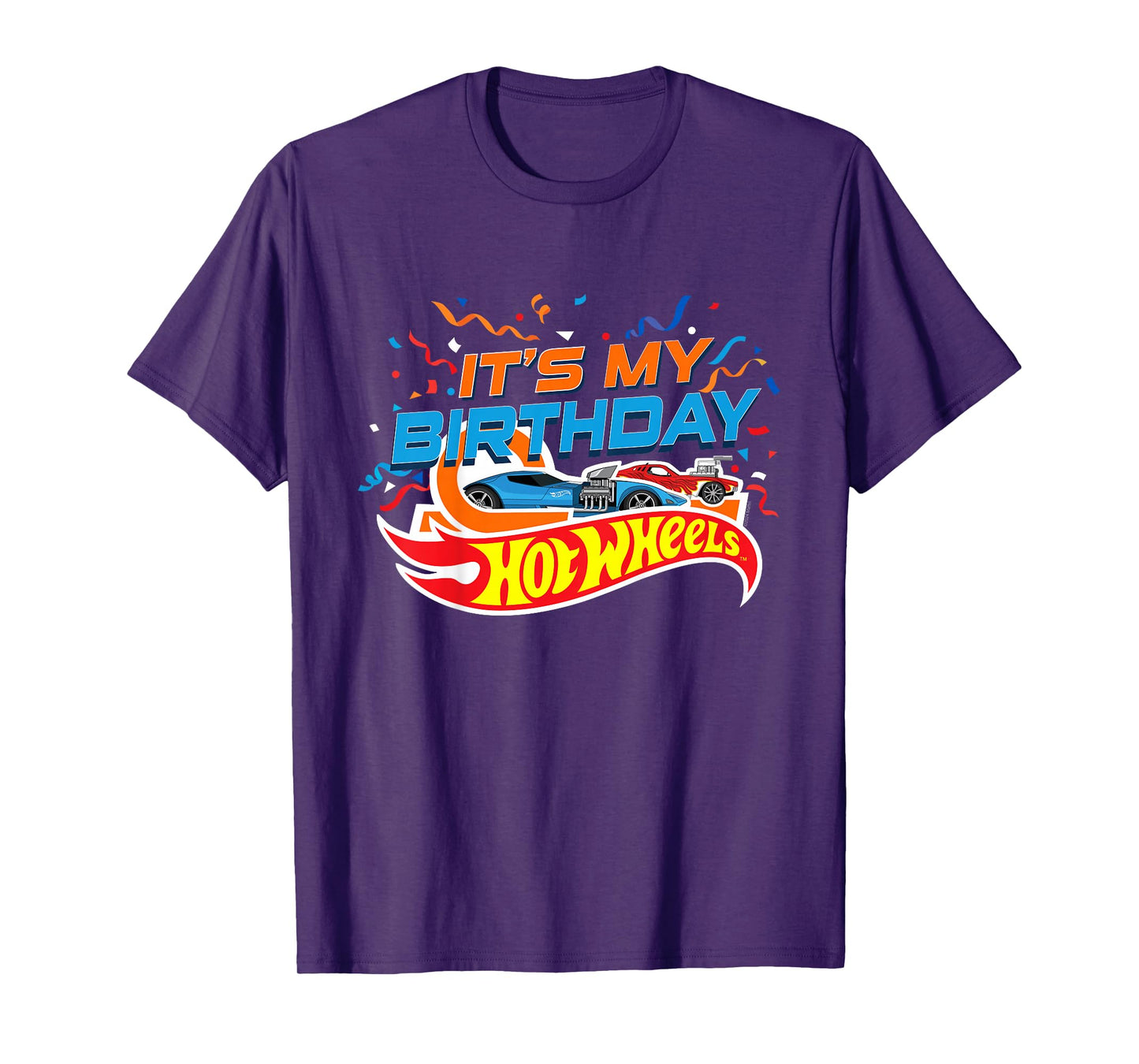 Kids Hot Wheels It's My Birthday Confetti T-Shirt