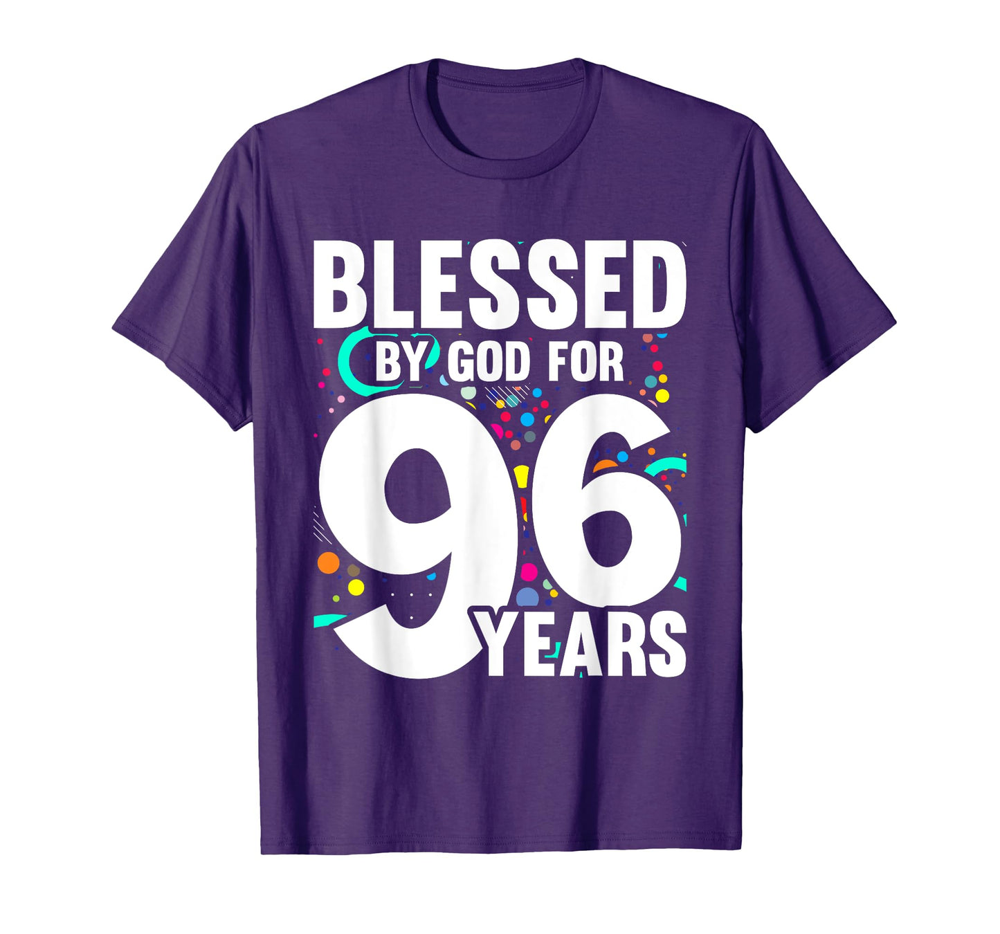 Blessed By God For 96 Years Happy 96th Birthday T-Shirt
