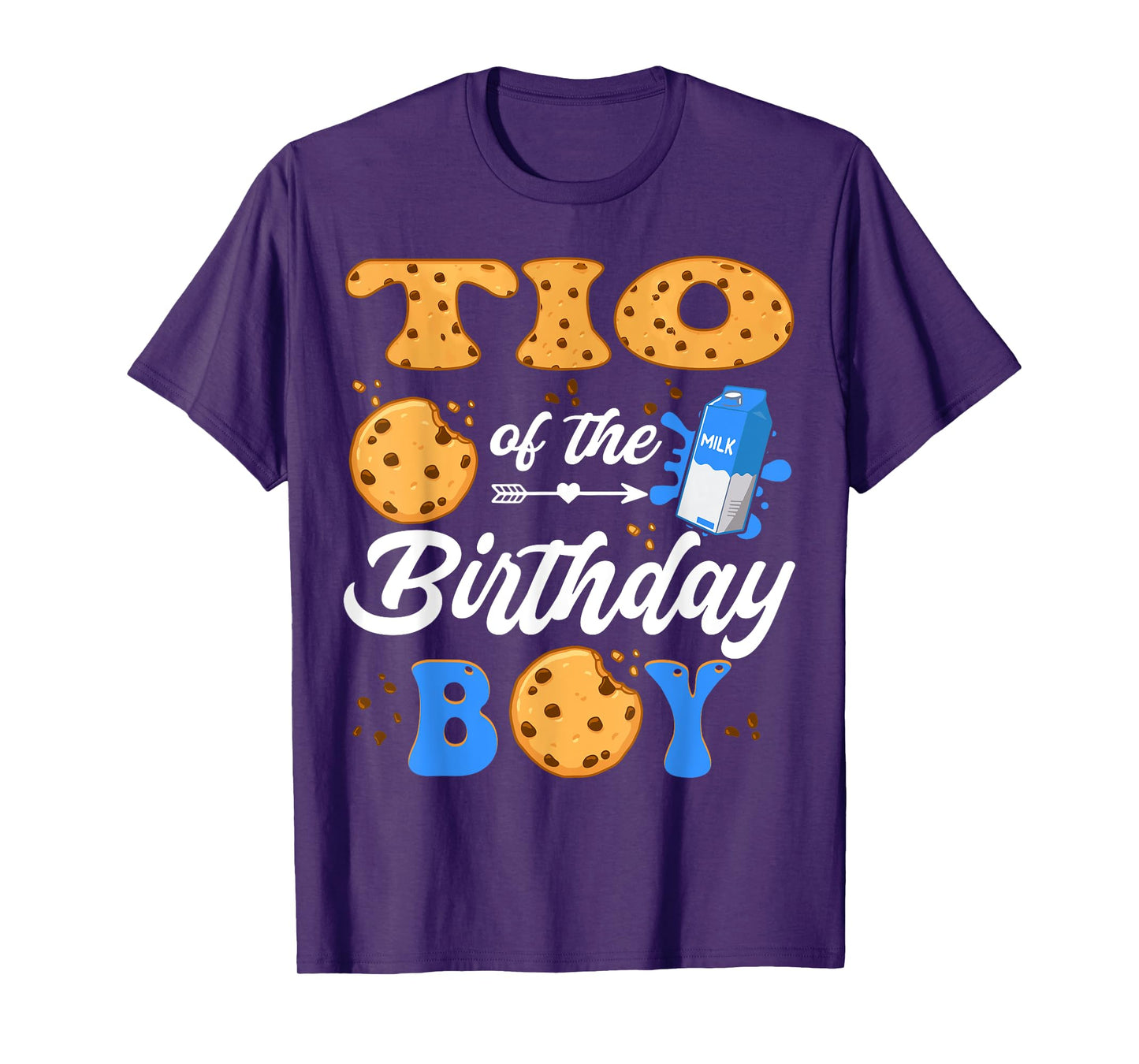Tio Of The Birthday Boy Milk And Cookies 1St Birthday T-Shirt