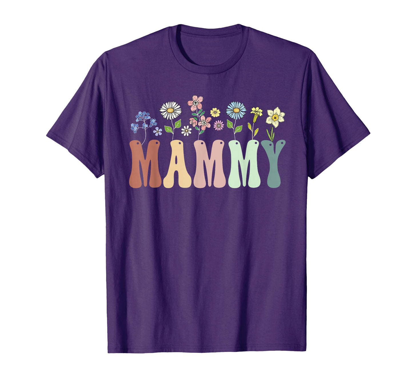 Mammy Gifts Women Wildflower Floral Design Mammy T-Shirt