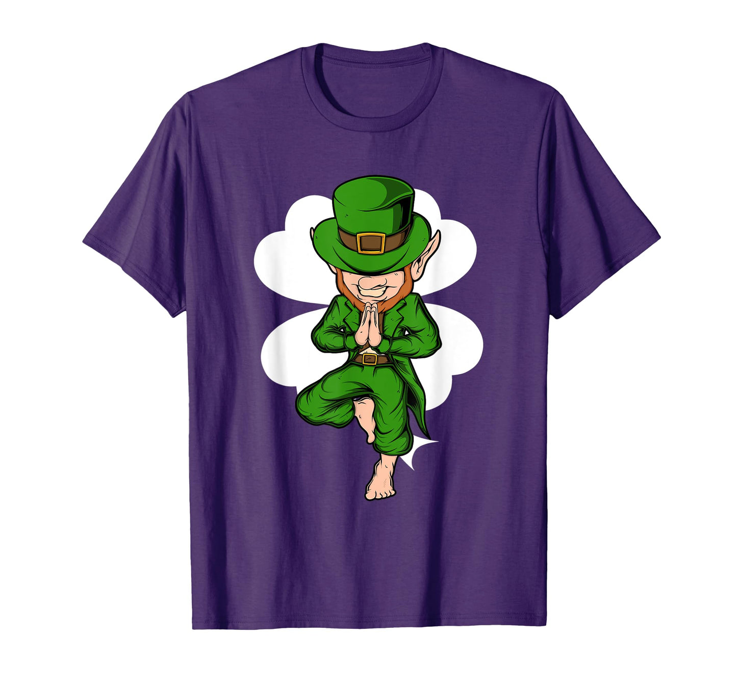 Yoga Pose Leprechaun St. Patrick's Day Yoga T-Shirt