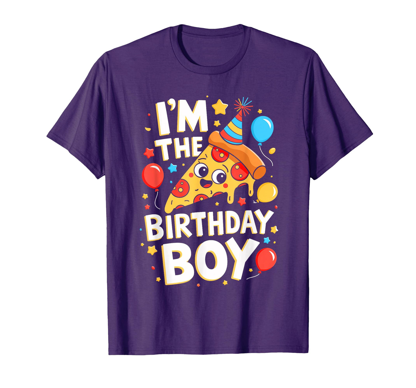 Pizza Birthday Boy Pizza Theme Bday Party Costume T-Shirt