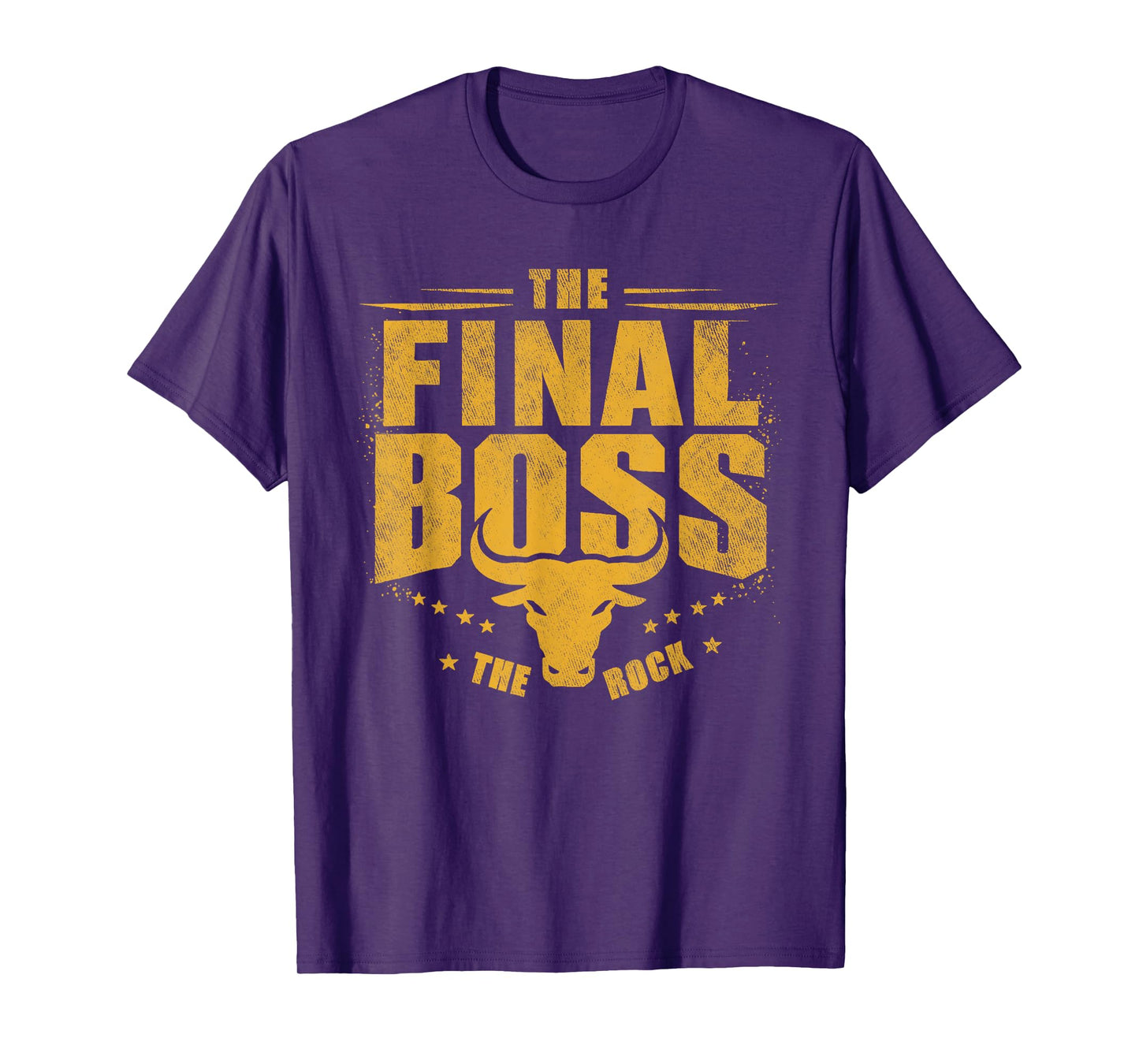 The Final Boss Vintage Rock Music Final Boss Gamer Bull Head T-Shirt