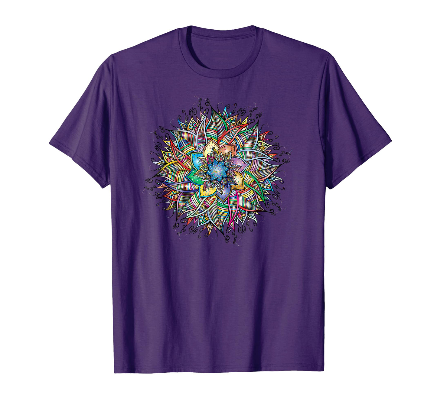 Nirvana Mandala Geometry Sacred Fractal Art Yoga Mantra T-Shirt